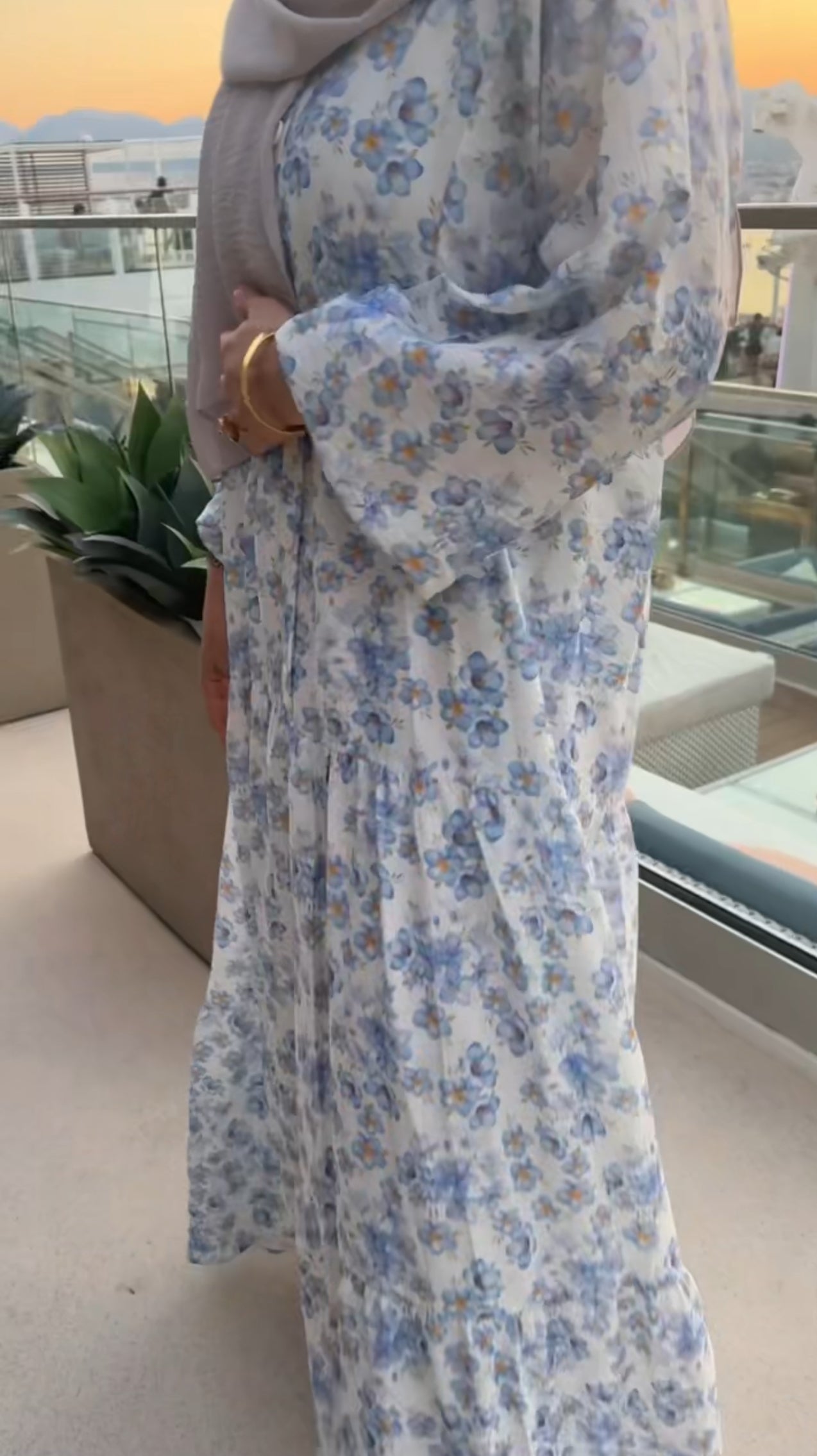 Blue Floral Dress