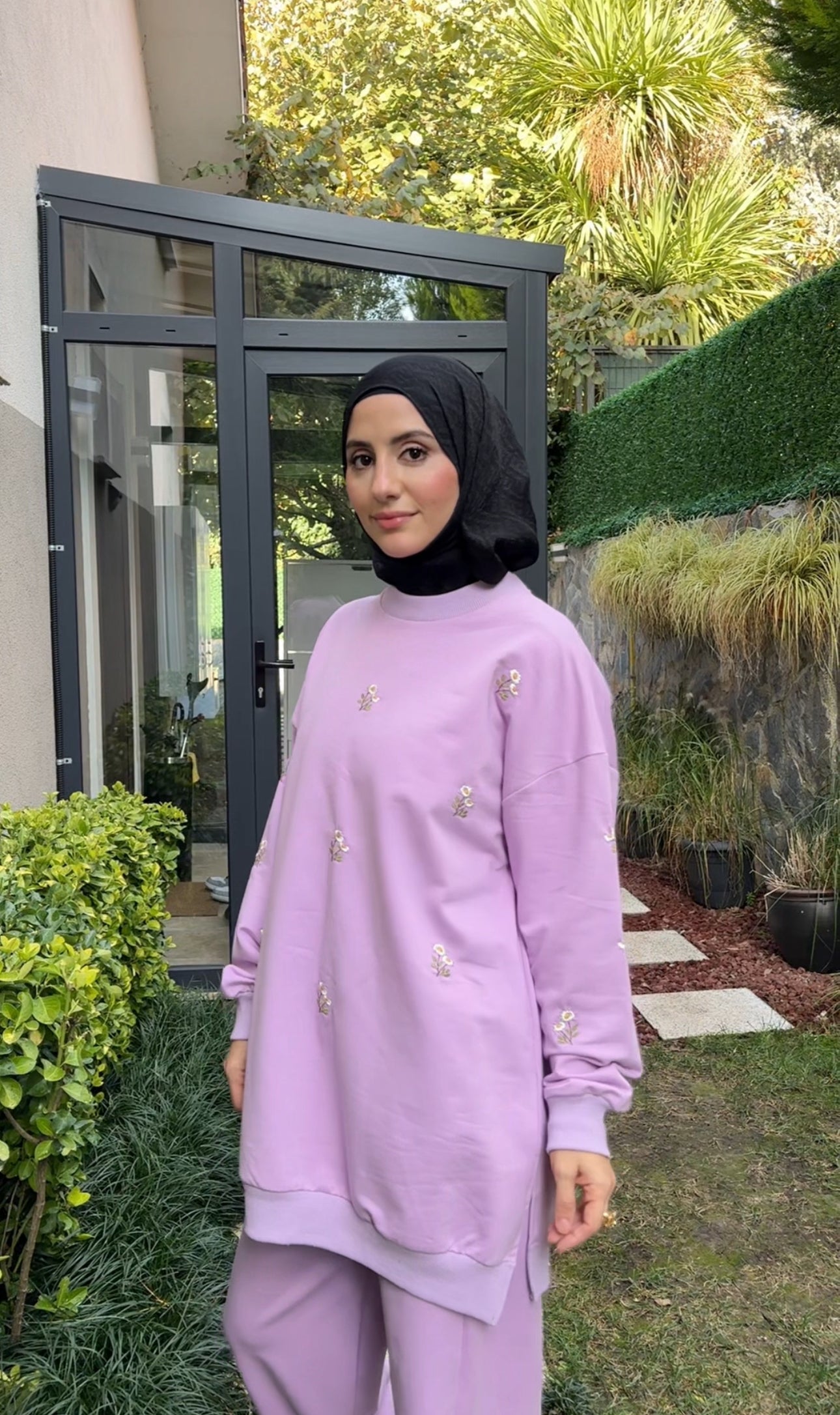 Lilac Daisy tracksuit set