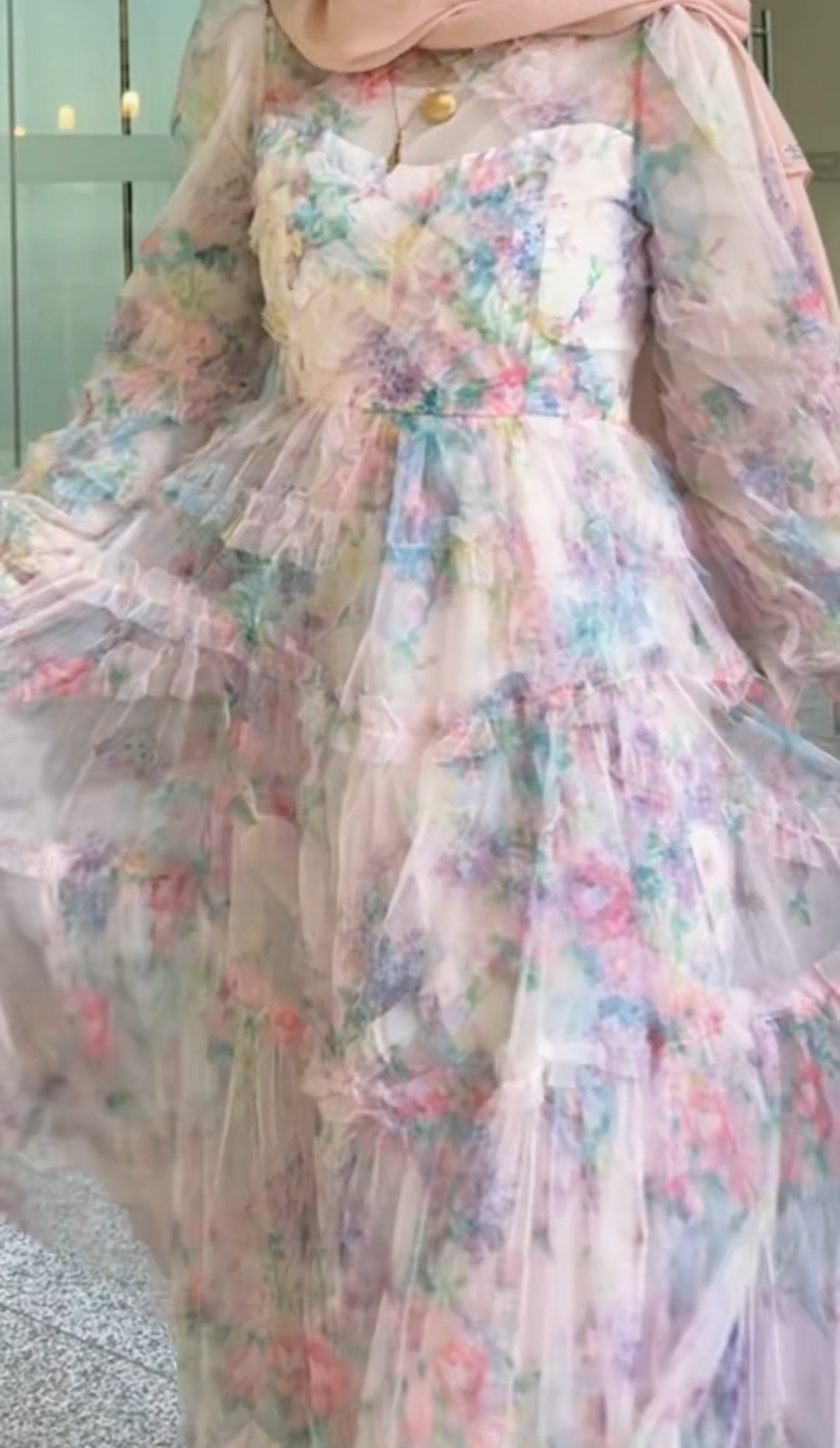Zimmerman pink net dress
