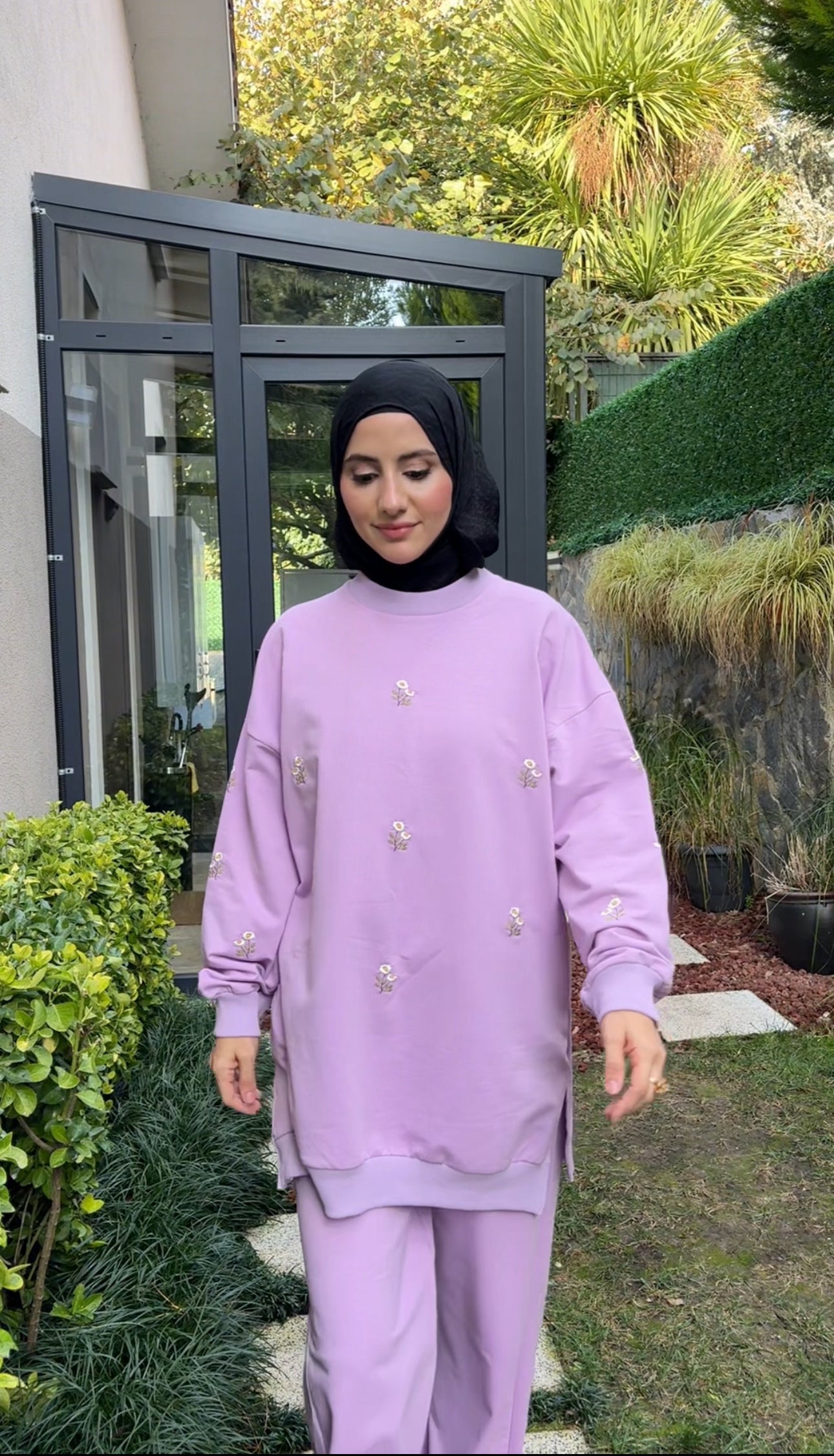Lilac Daisy tracksuit set