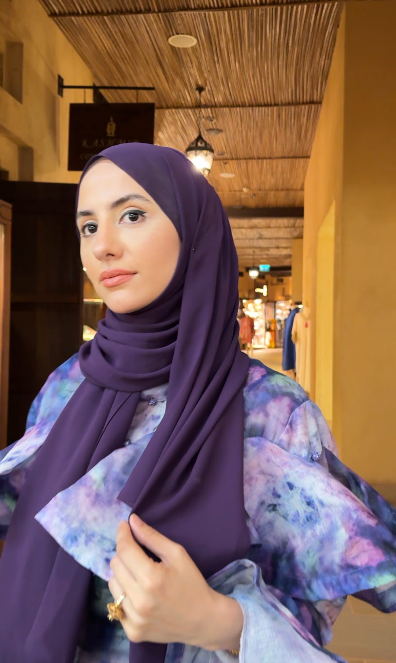 Purple layered dress