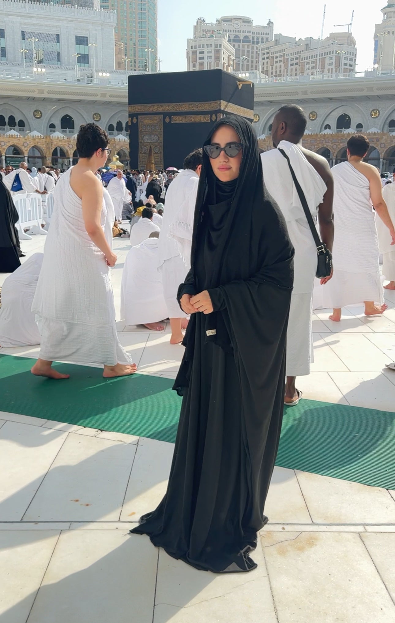 Black burqa stretch fabric
