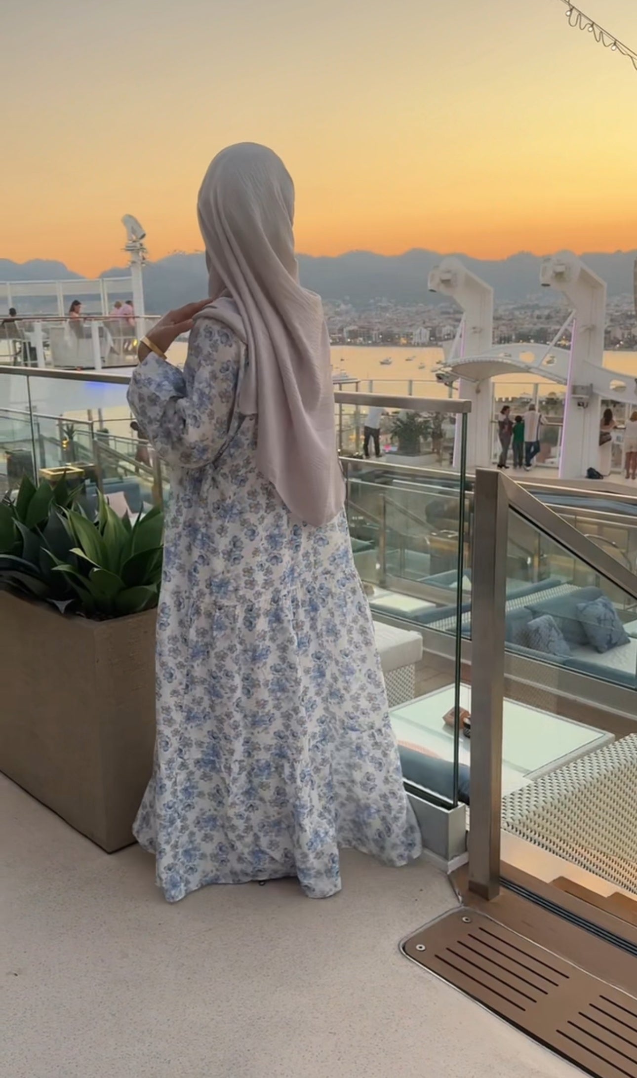 Blue Floral Dress