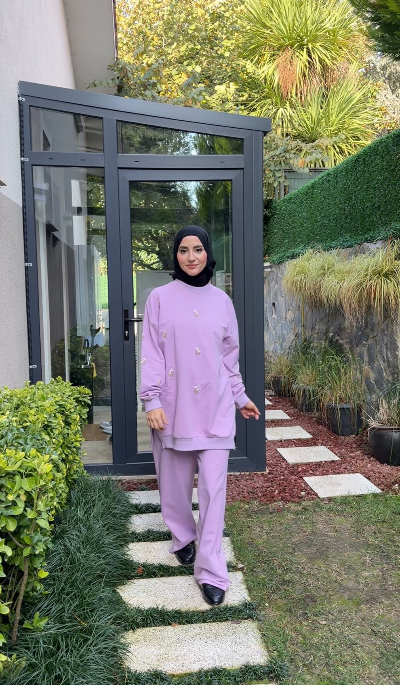 Lilac Daisy tracksuit set