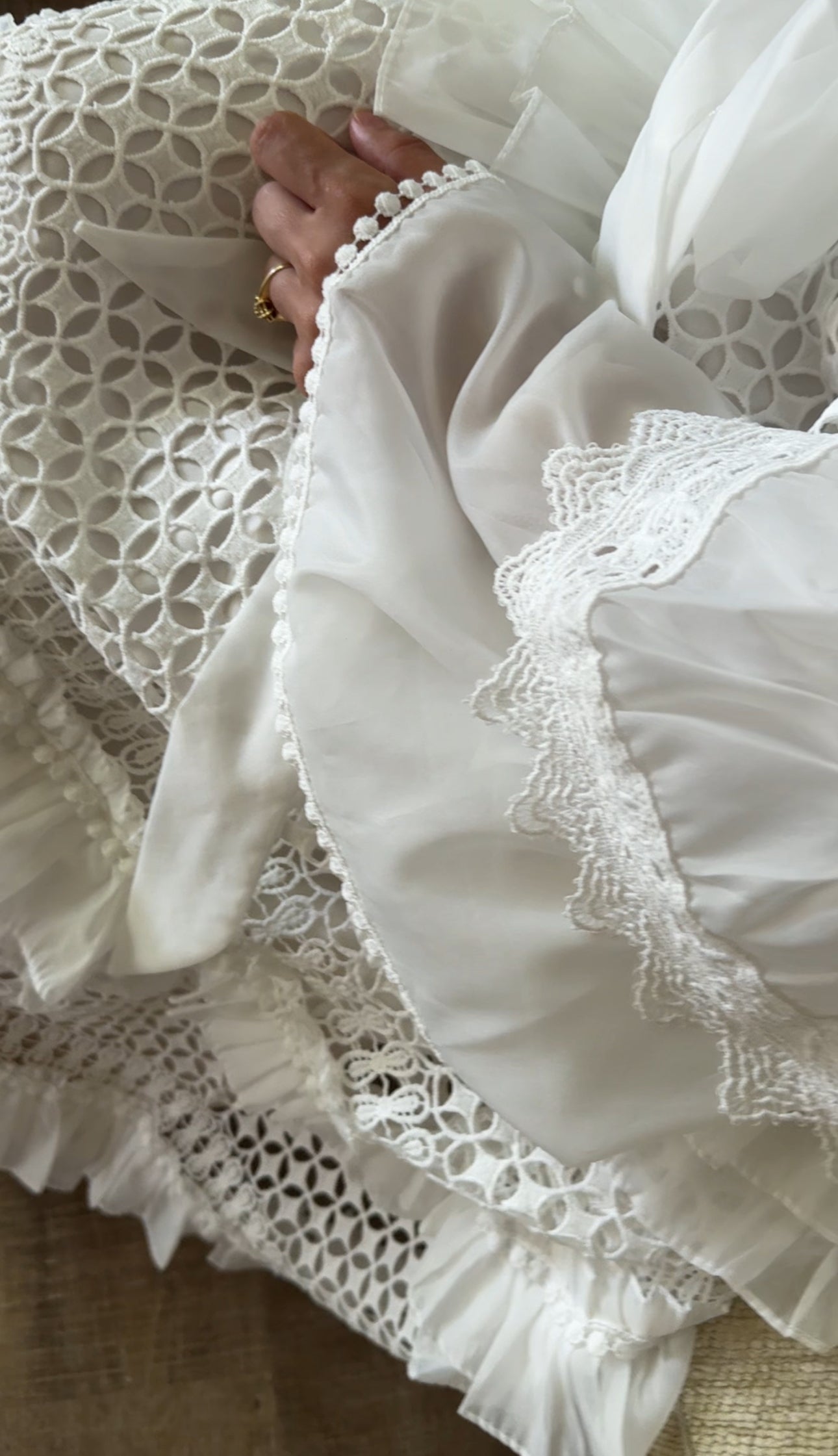 White lace dress