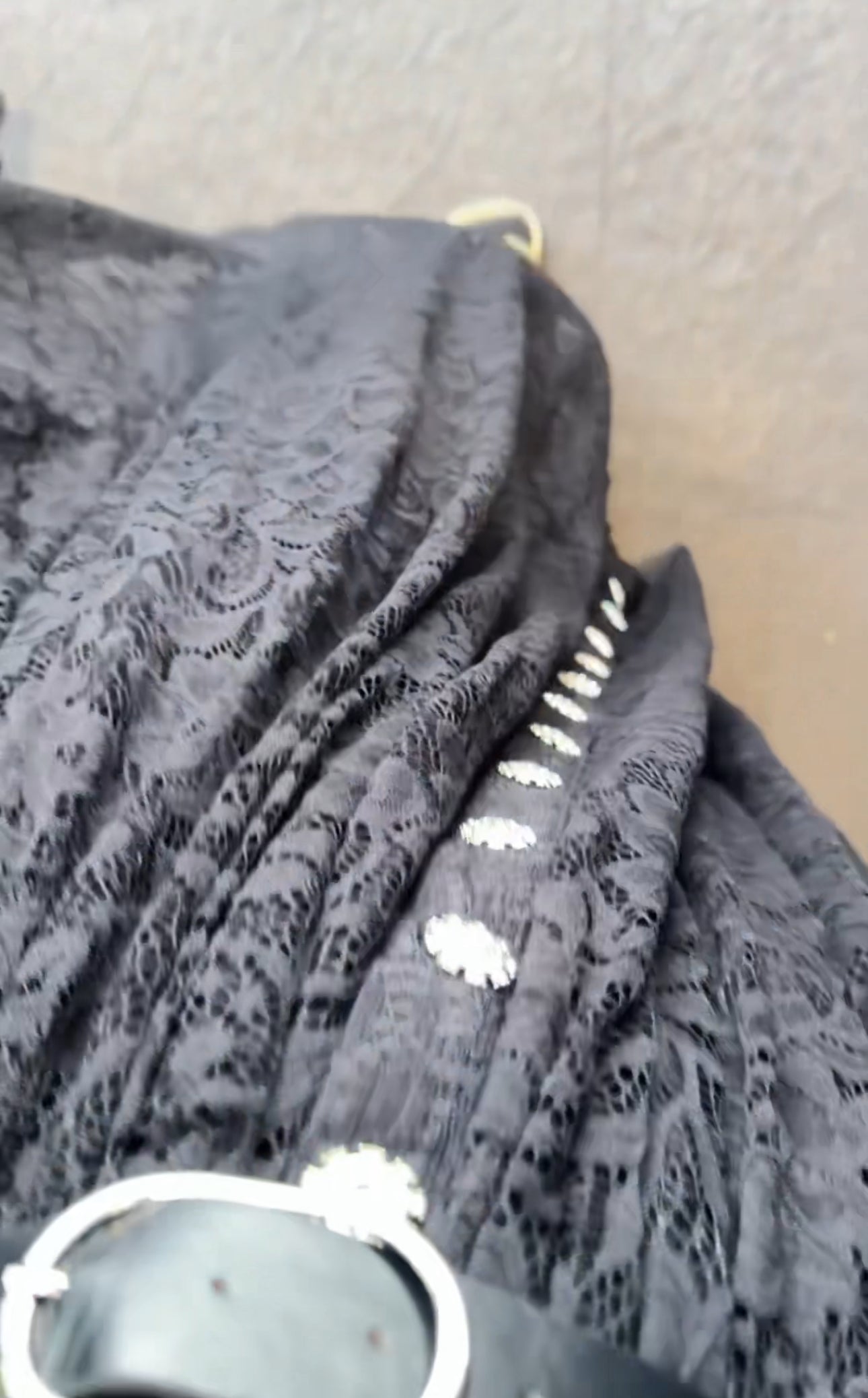 Black lace dress