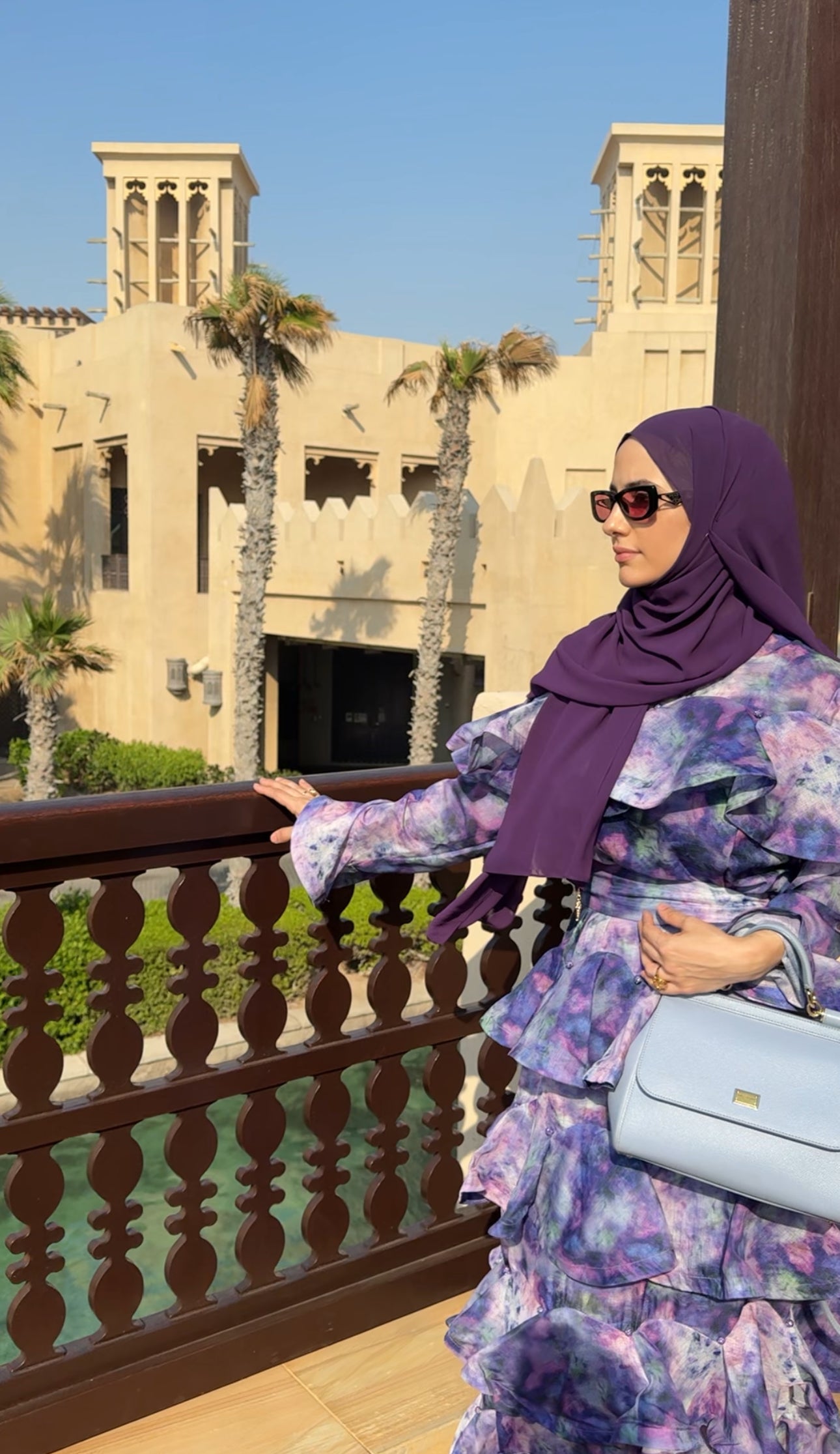 Purple layered dress