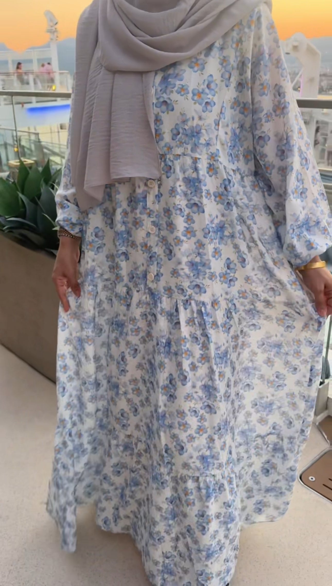 Blue Floral Dress