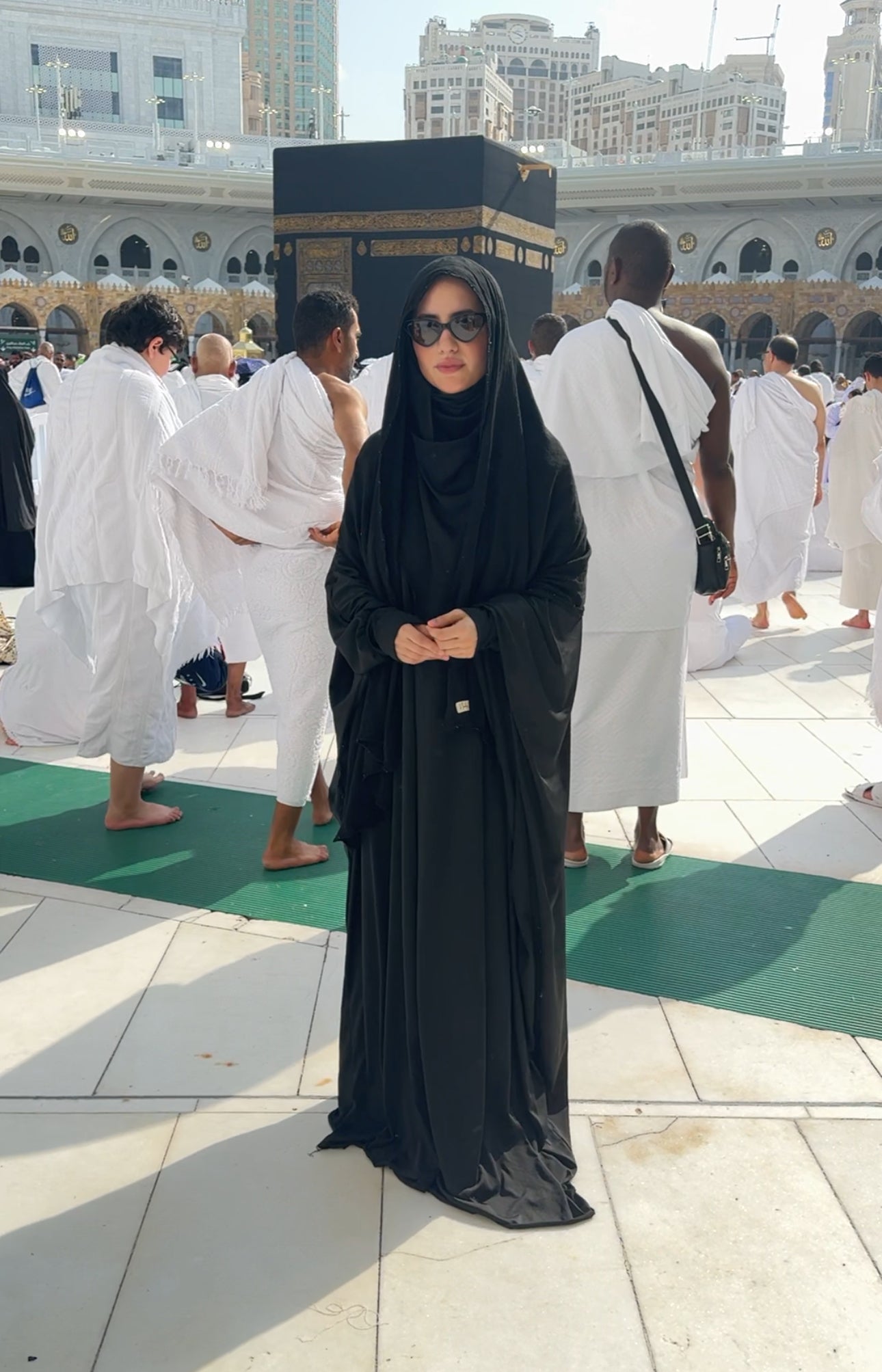 Black burqa stretch fabric