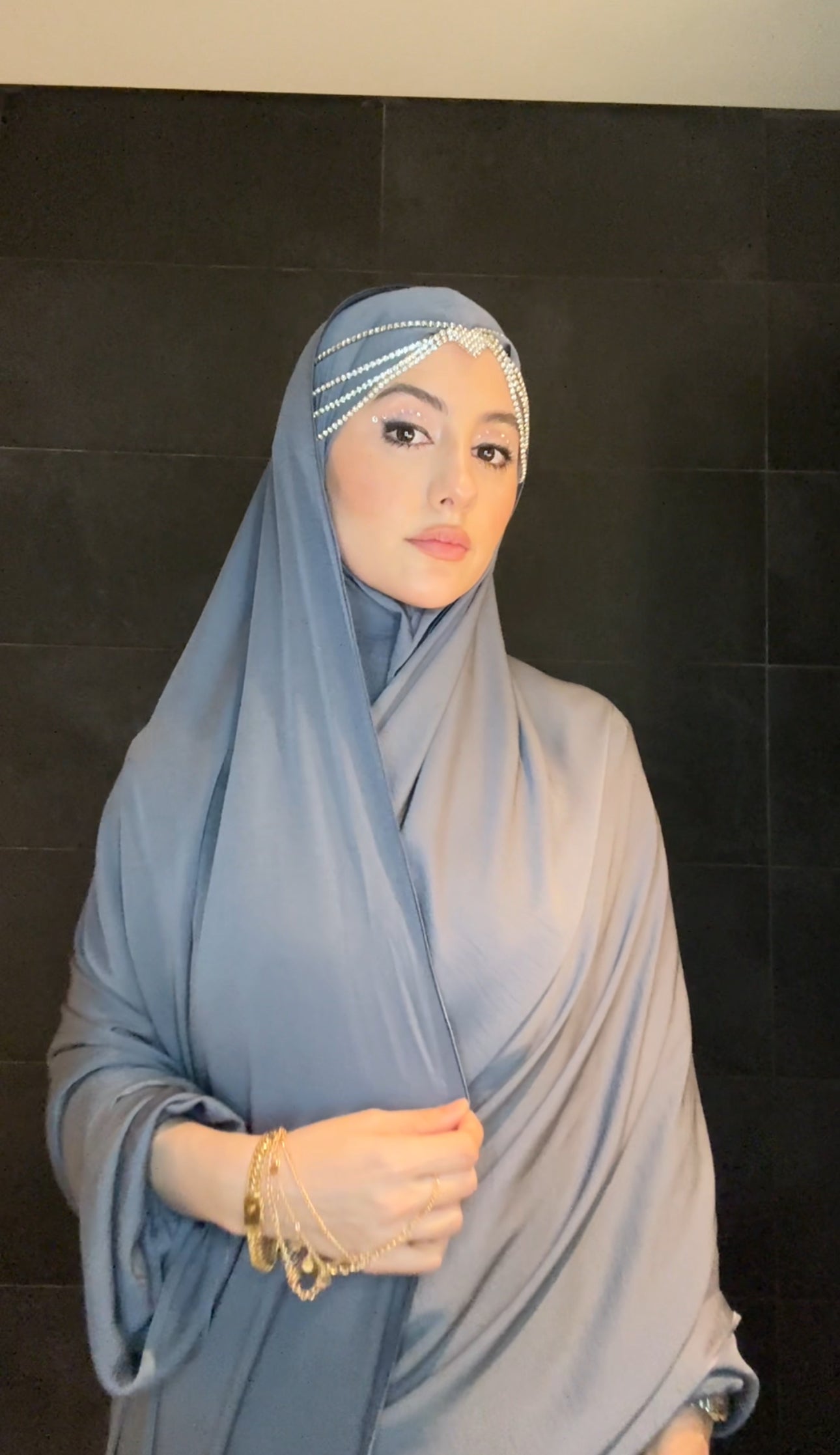 Silver Scarf Piece or Head Jewellery