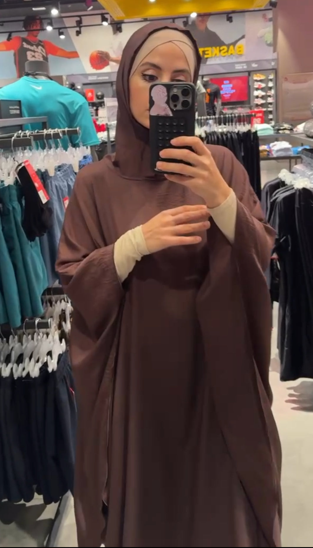 Brown Hooded Gym Set