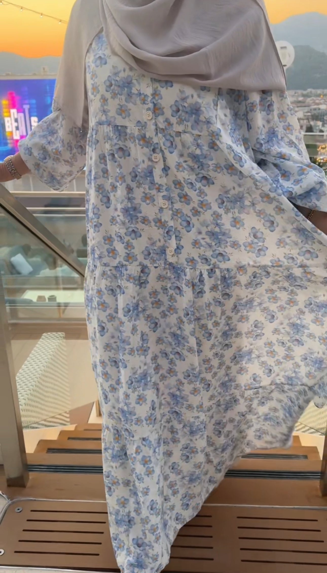 Blue Floral Dress