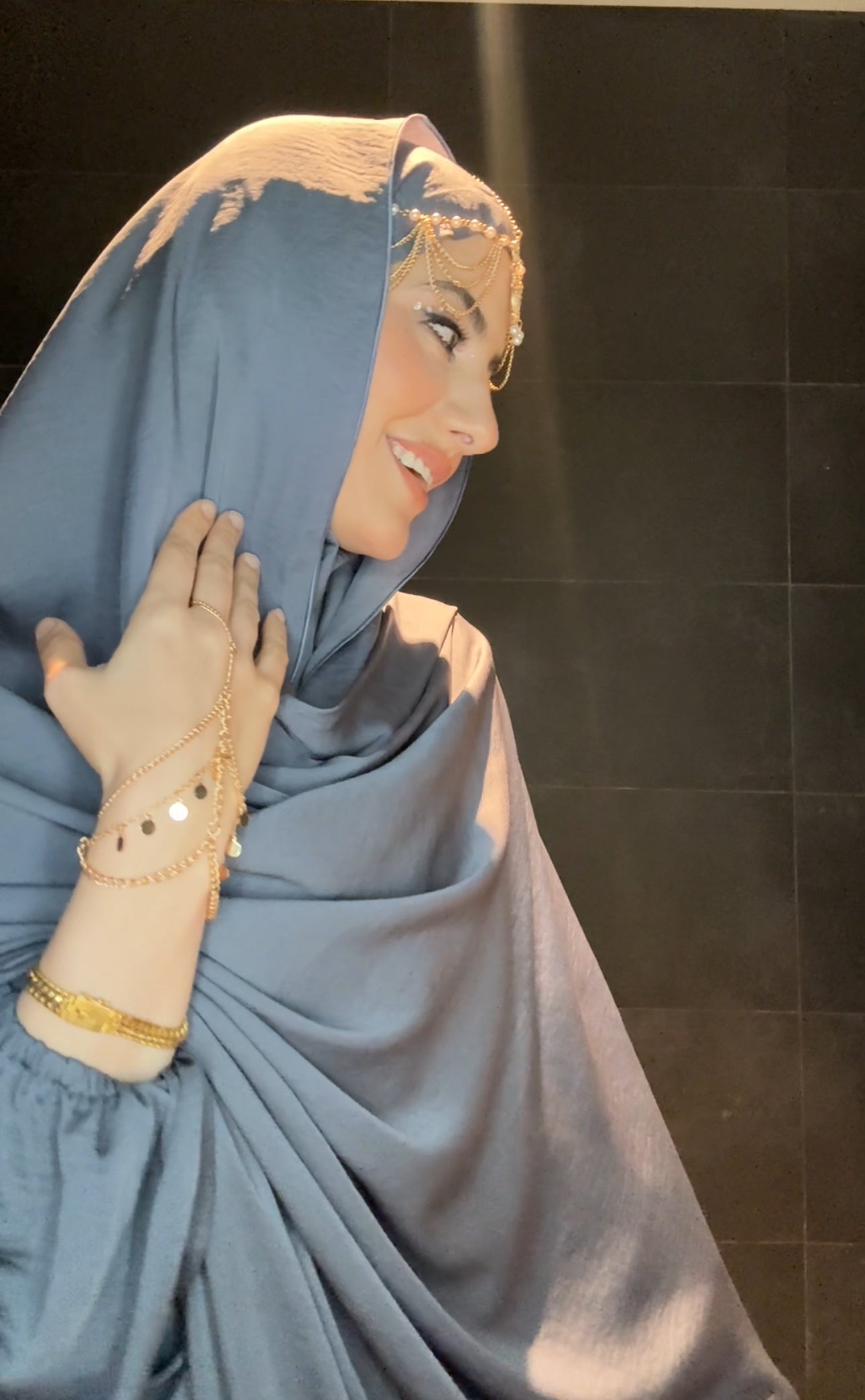 Gold Scarf Piece or Head Jewellery