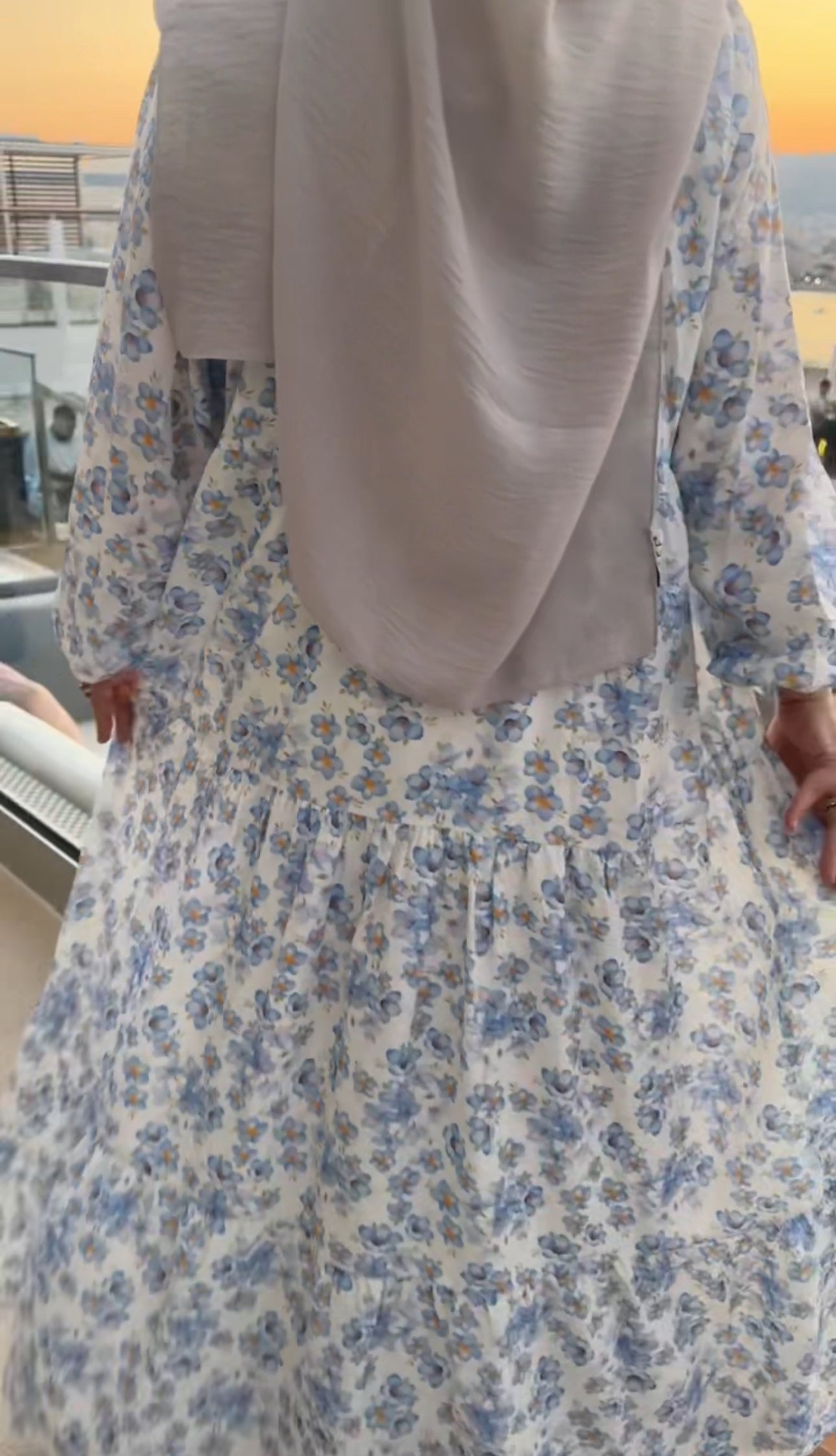 Blue Floral Dress