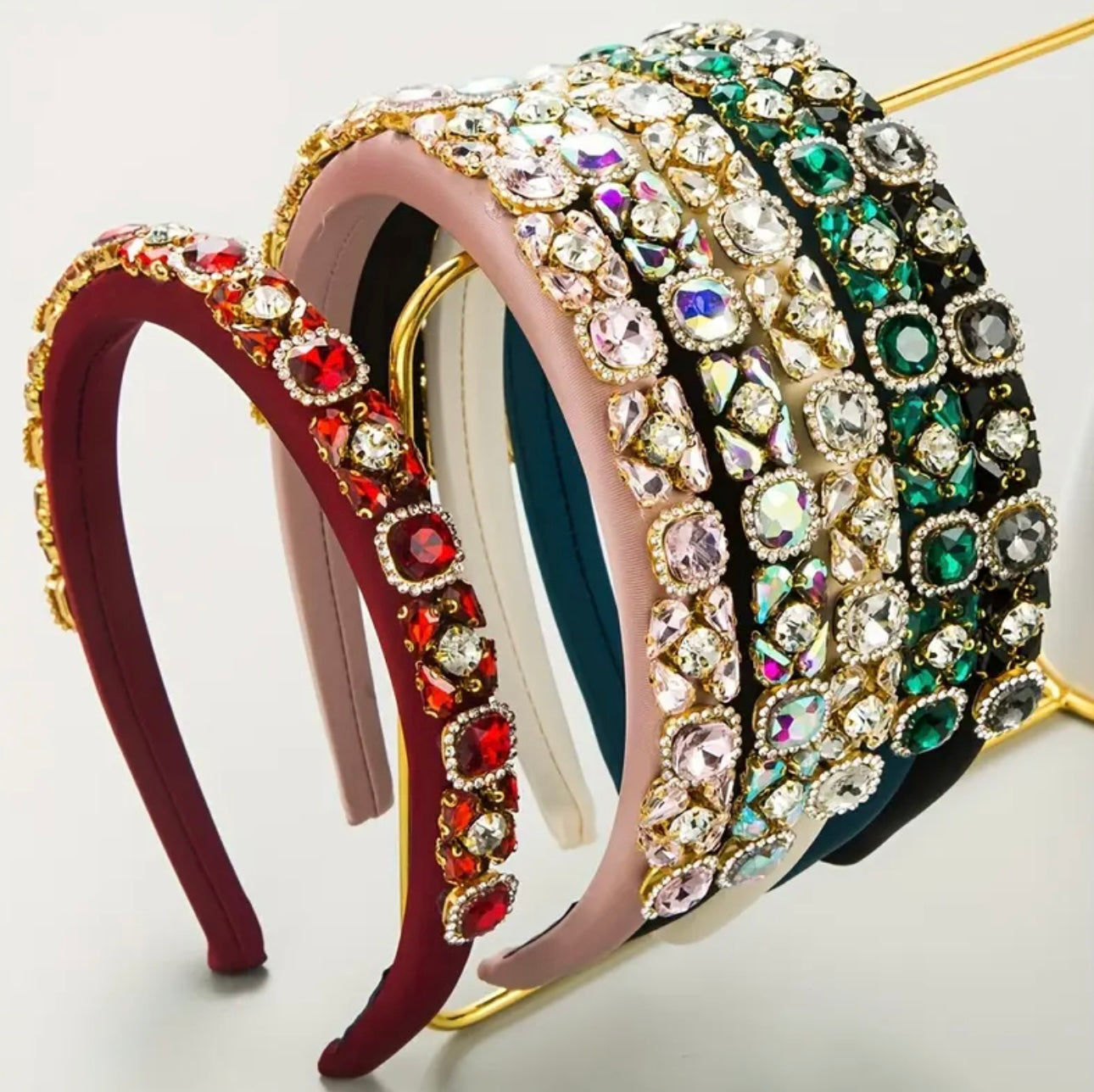 Red ♥️ Beadwork Alice Band