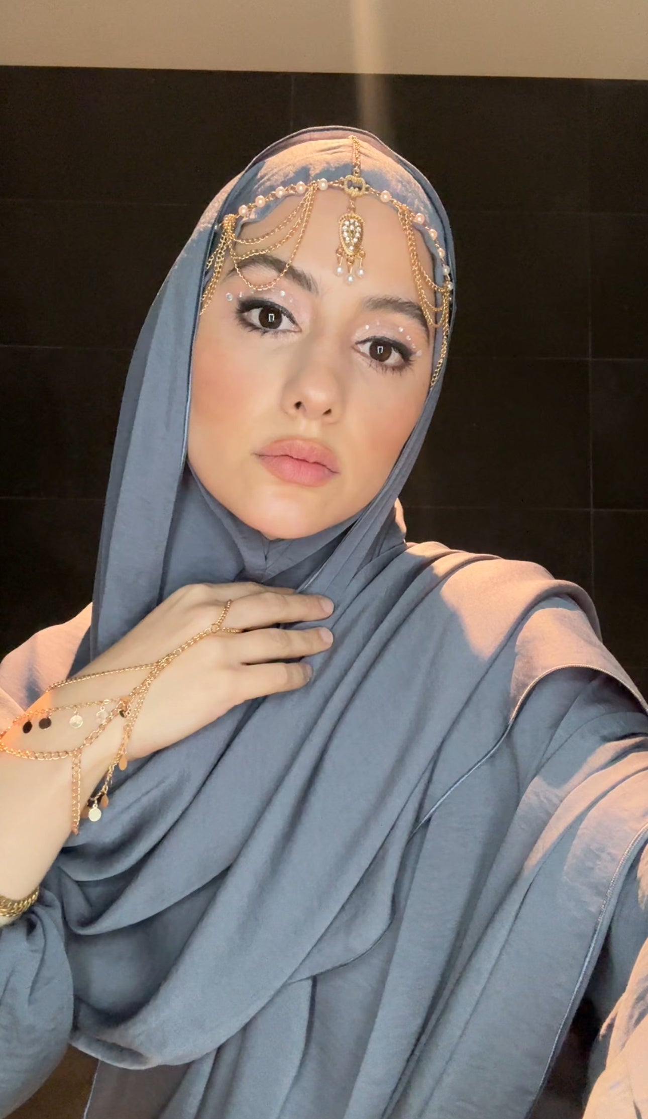 Gold Scarf Piece or Head Jewellery