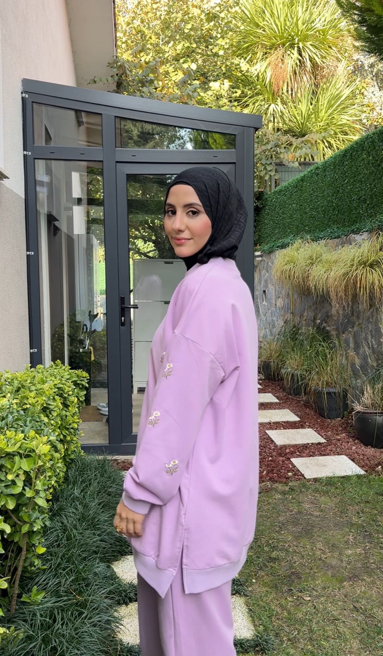 Lilac Daisy tracksuit set
