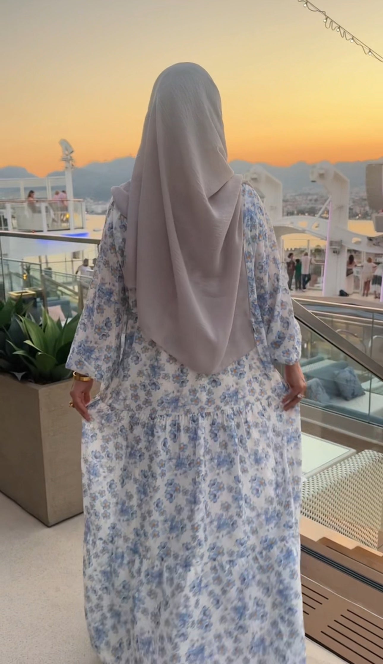 Blue Floral Dress