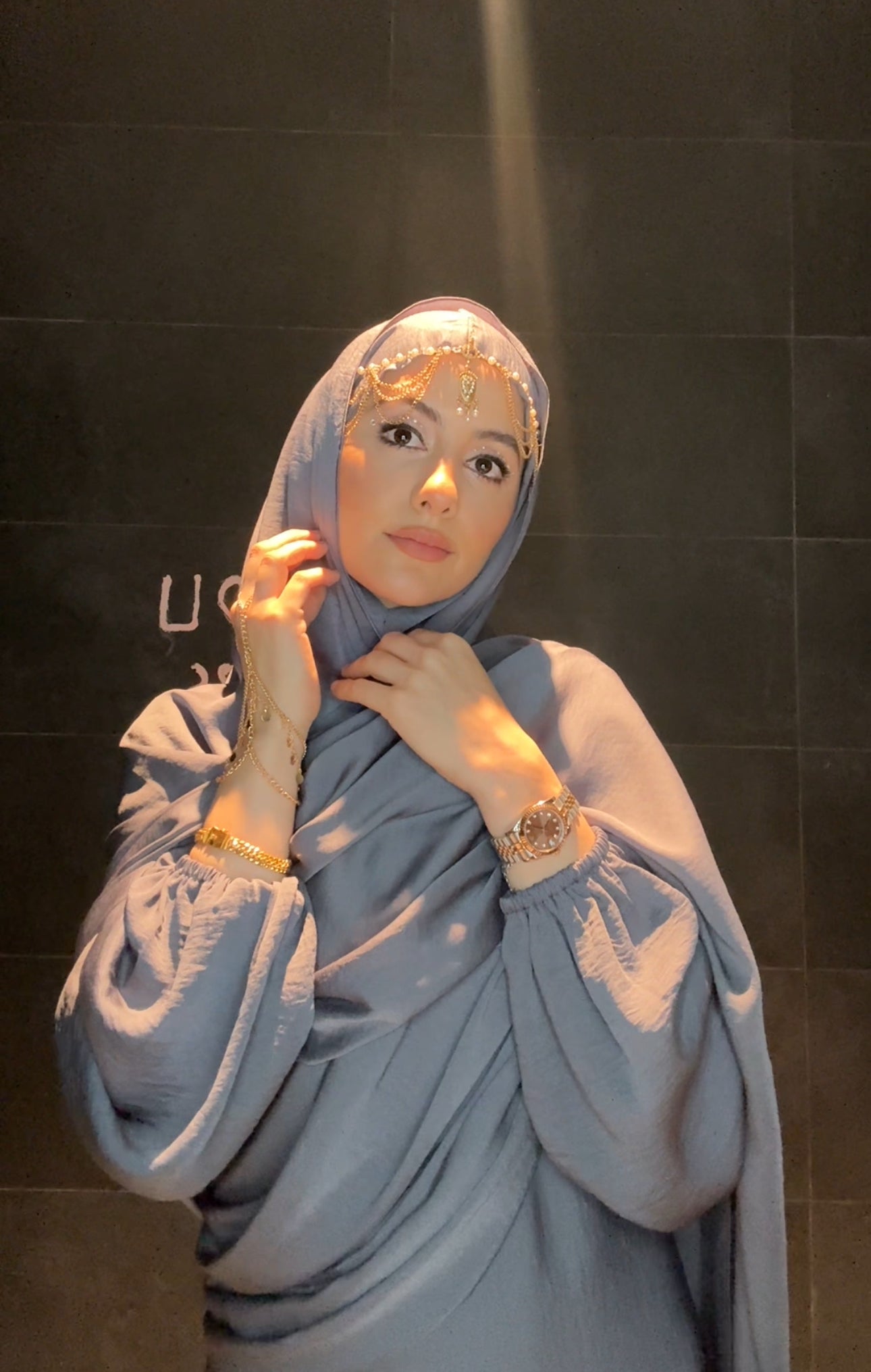Gold Scarf Piece or Head Jewellery