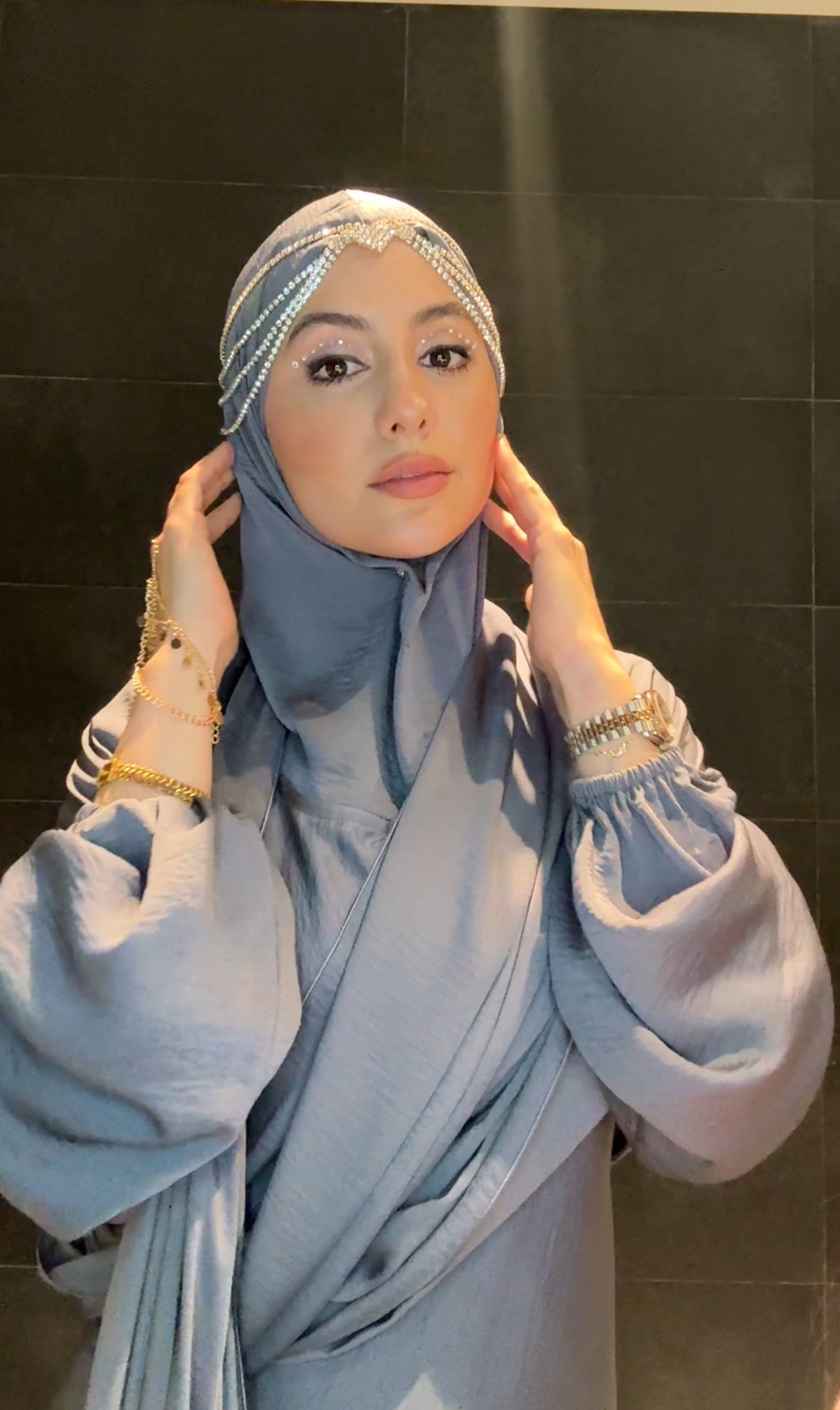 Silver Scarf Piece or Head Jewellery