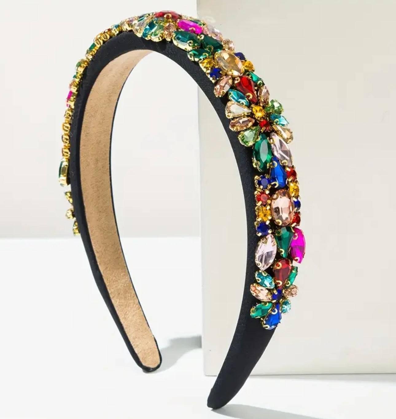 Emerald Green Colourful Beadwork Alice Band