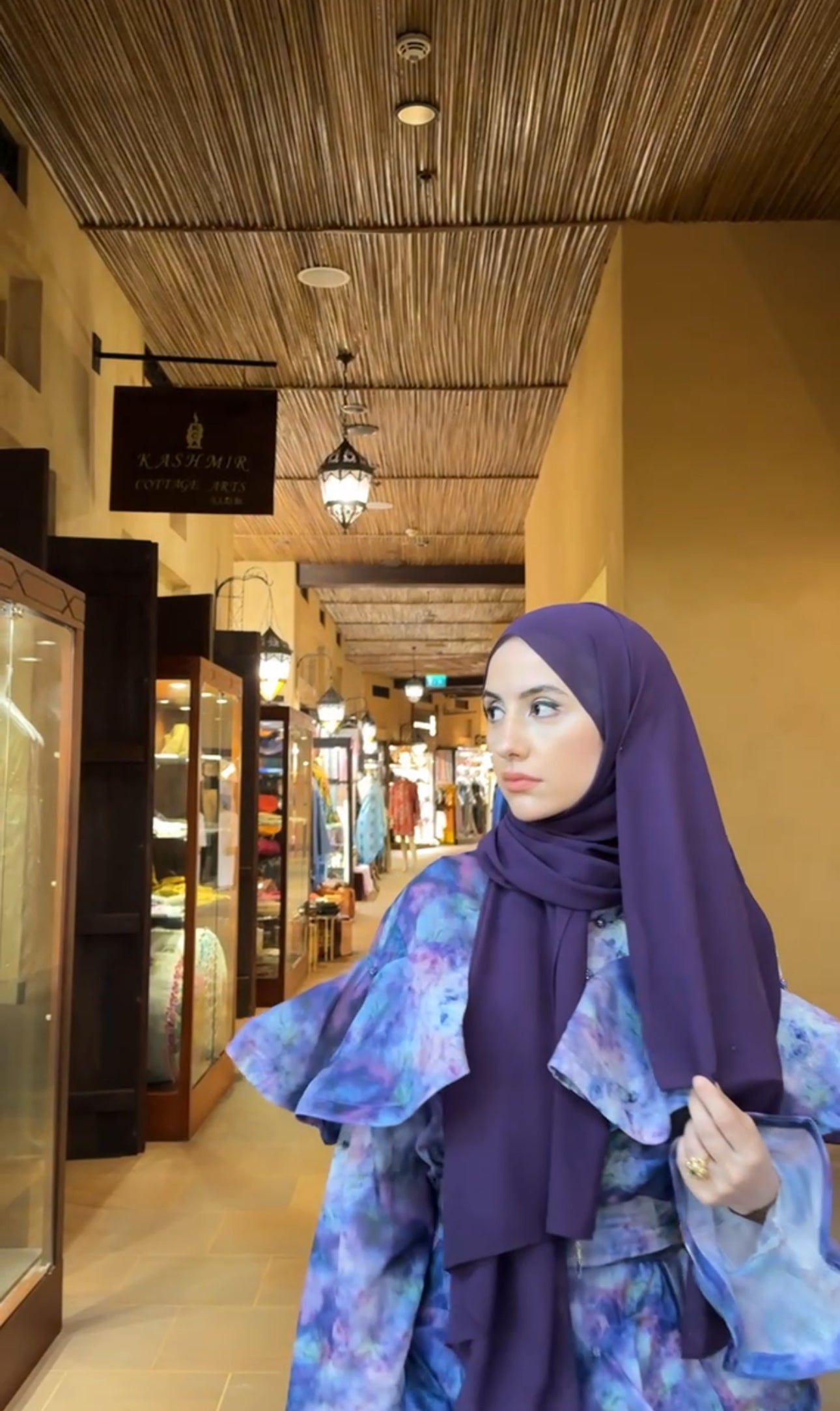Purple layered dress