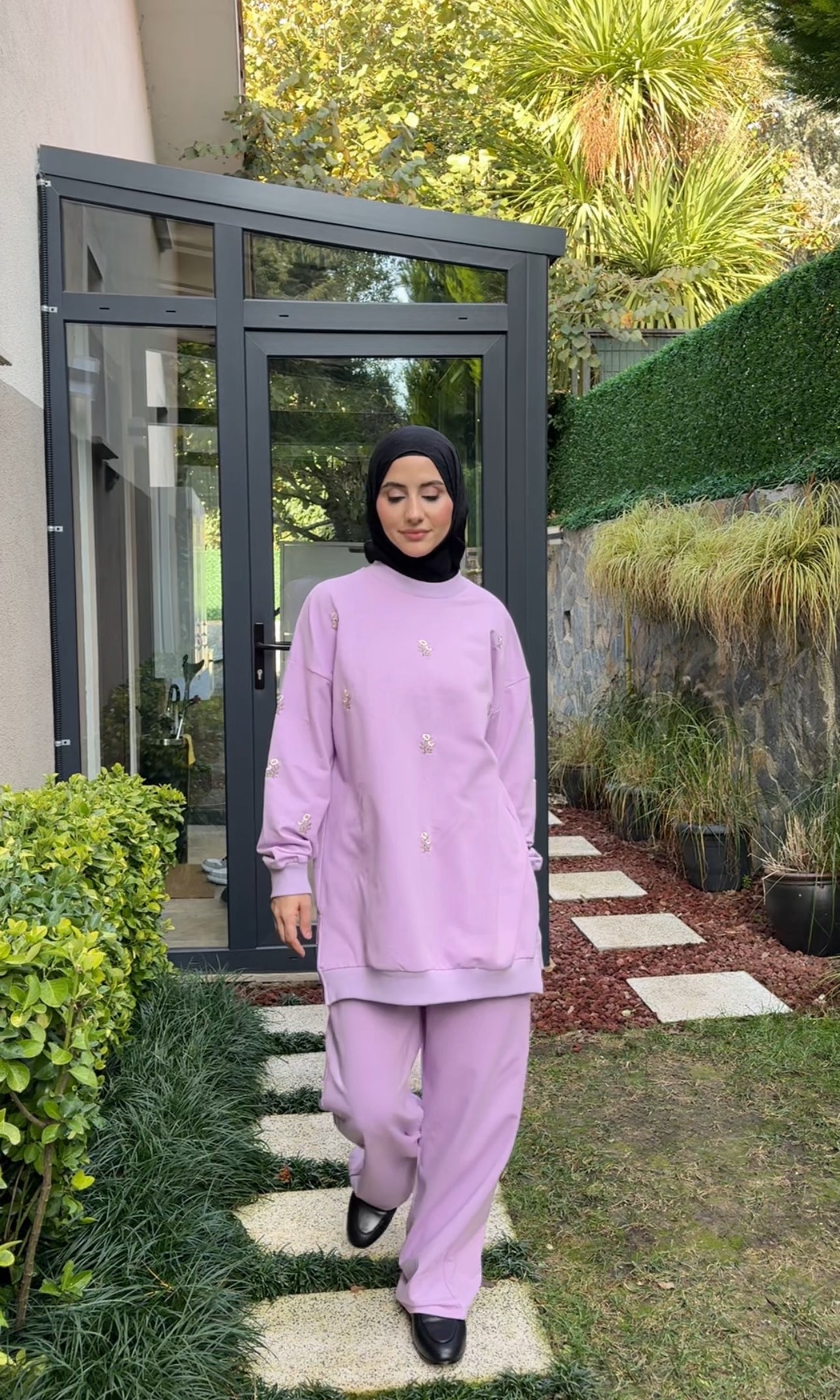 Lilac Daisy tracksuit set