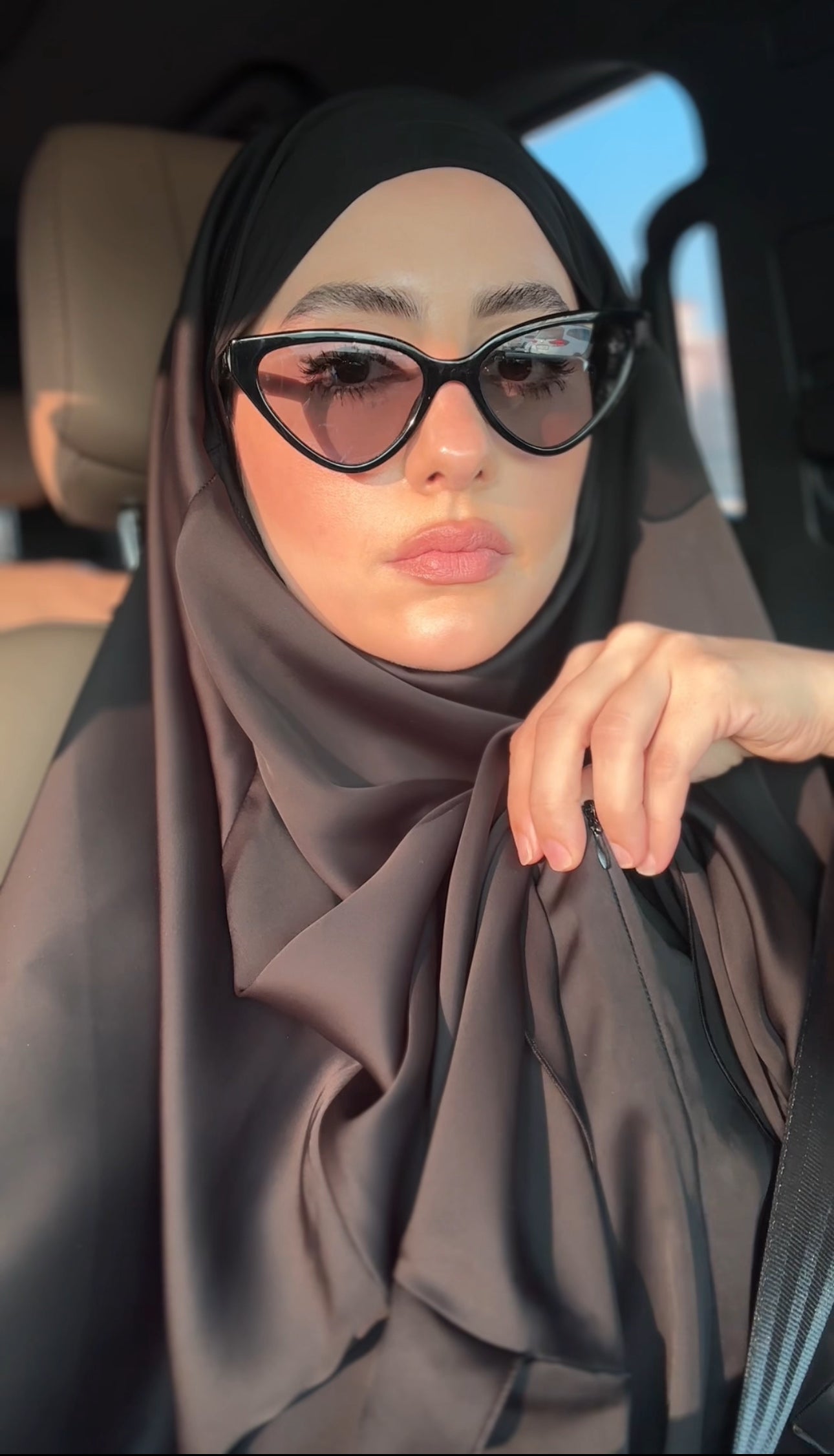Two Piece Jilbab, with layered scarf and long sleeve inner