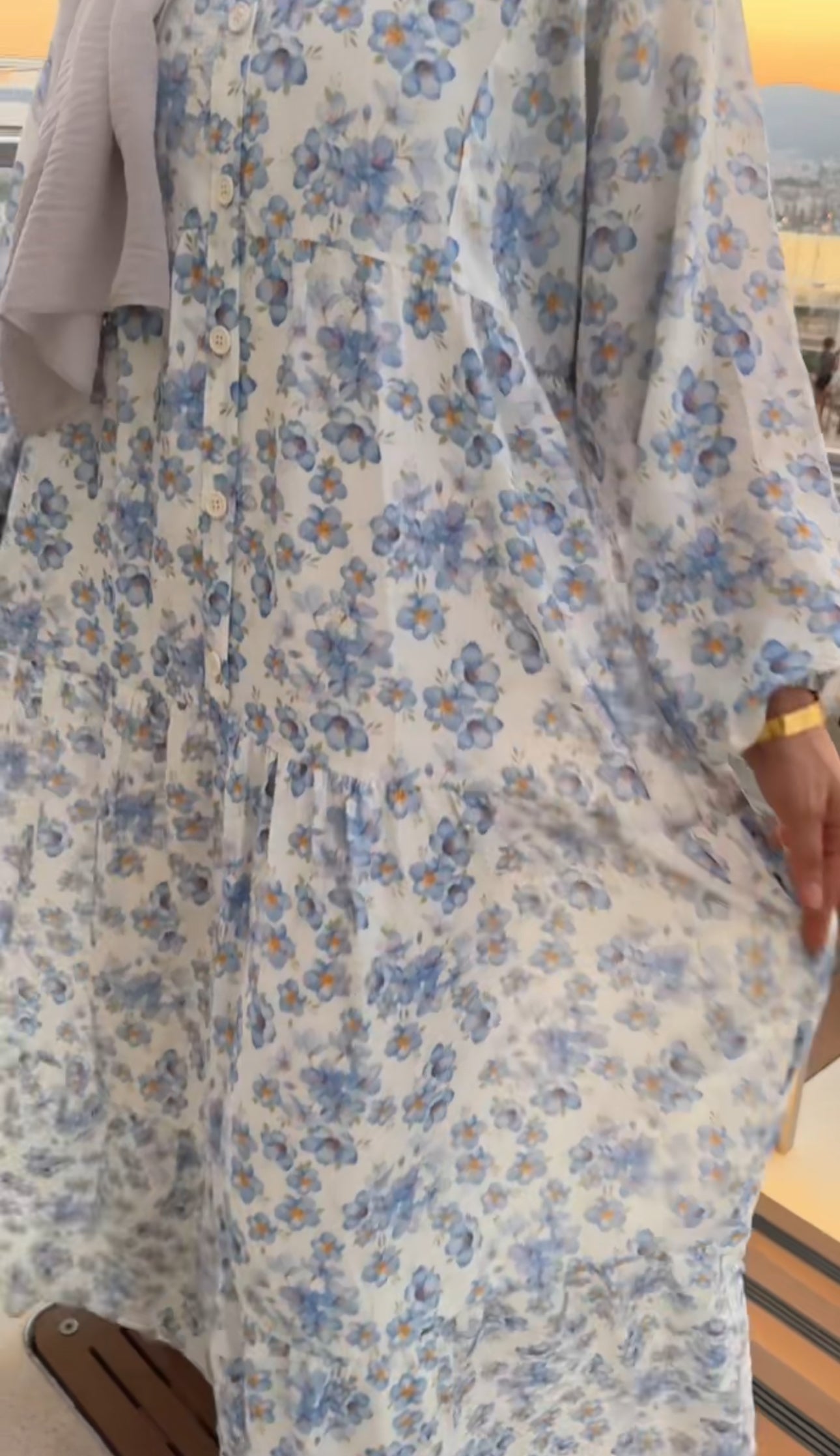 Blue Floral Dress