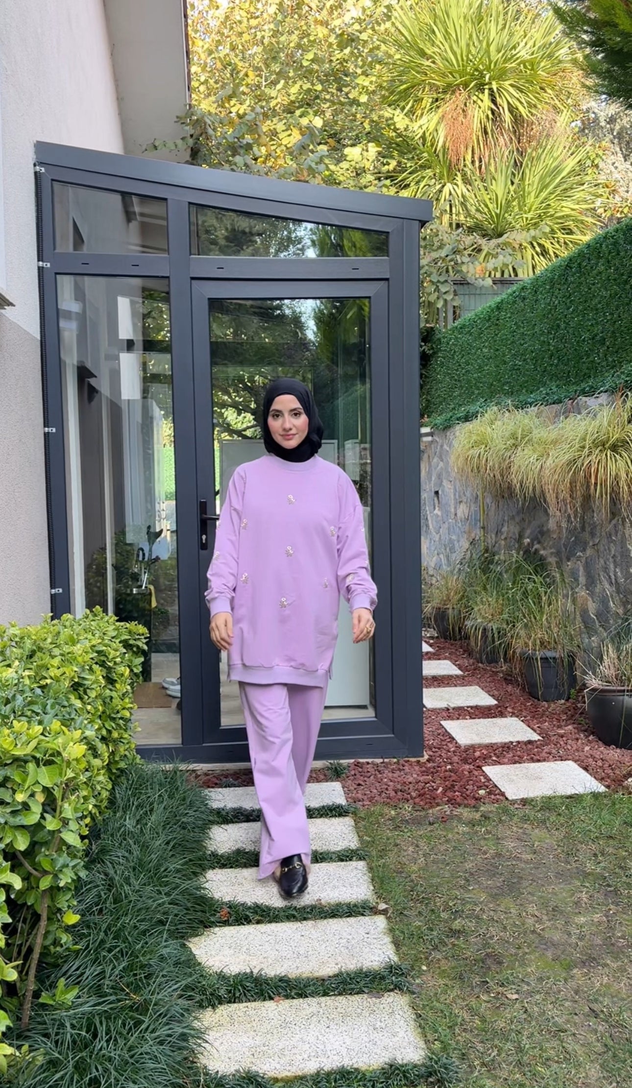 Lilac Daisy tracksuit set