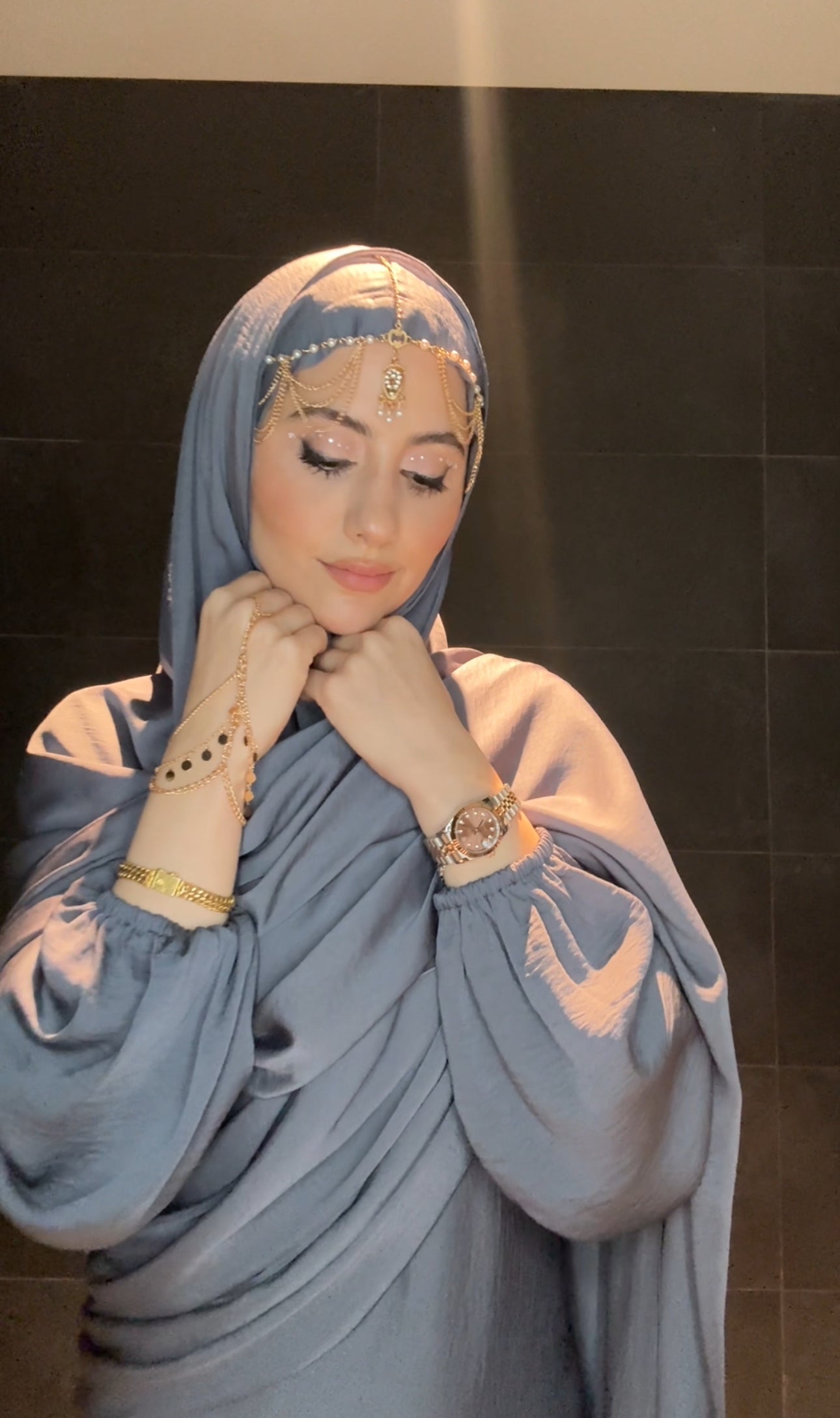 Gold Scarf Piece or Head Jewellery