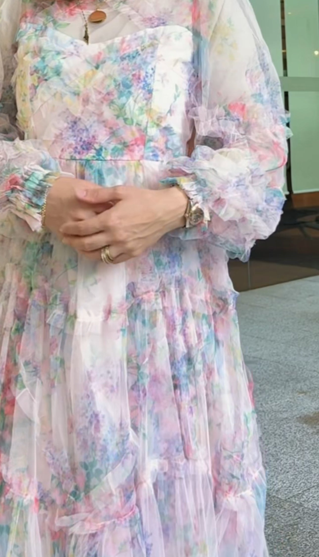 Zimmerman pink net dress