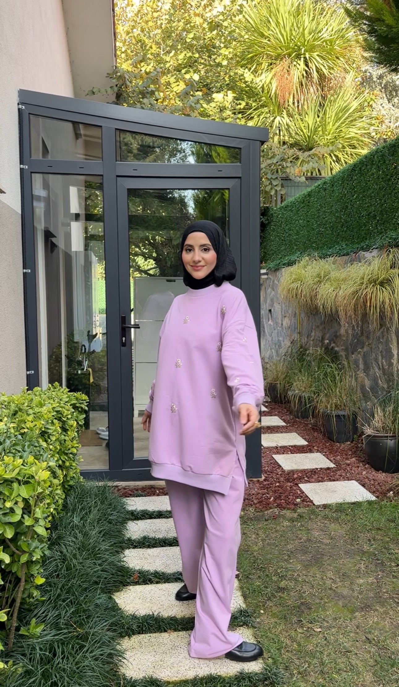 Lilac Daisy tracksuit set