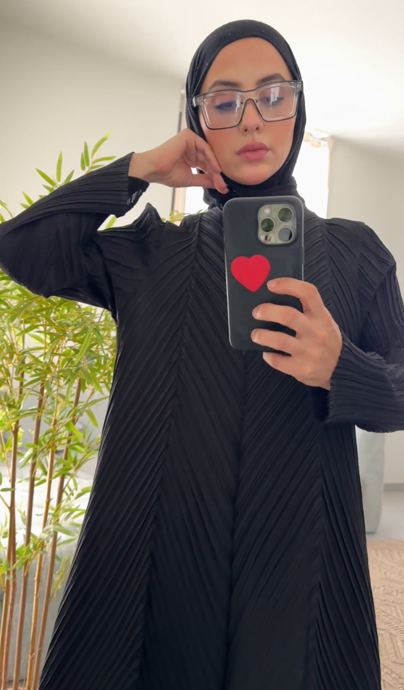 Black Pleated Dress