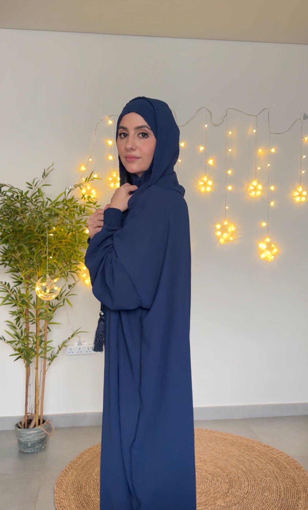 Navy burqa with no dots