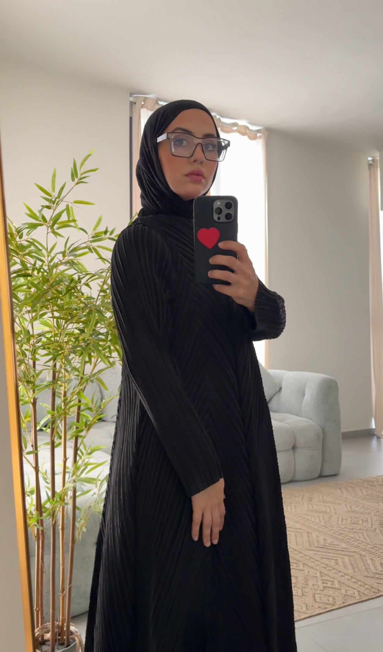 Black Pleated Dress