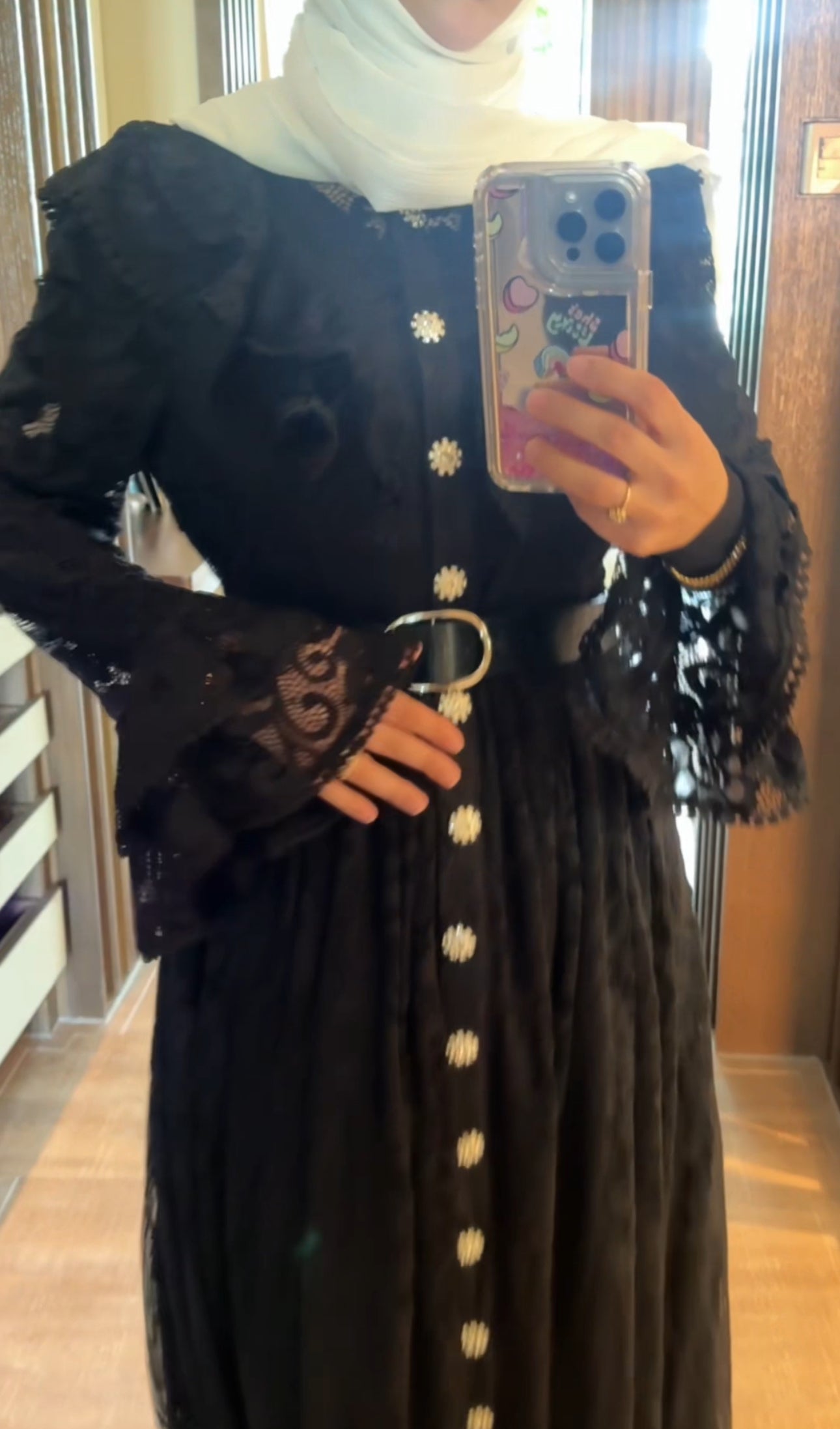 Black lace dress