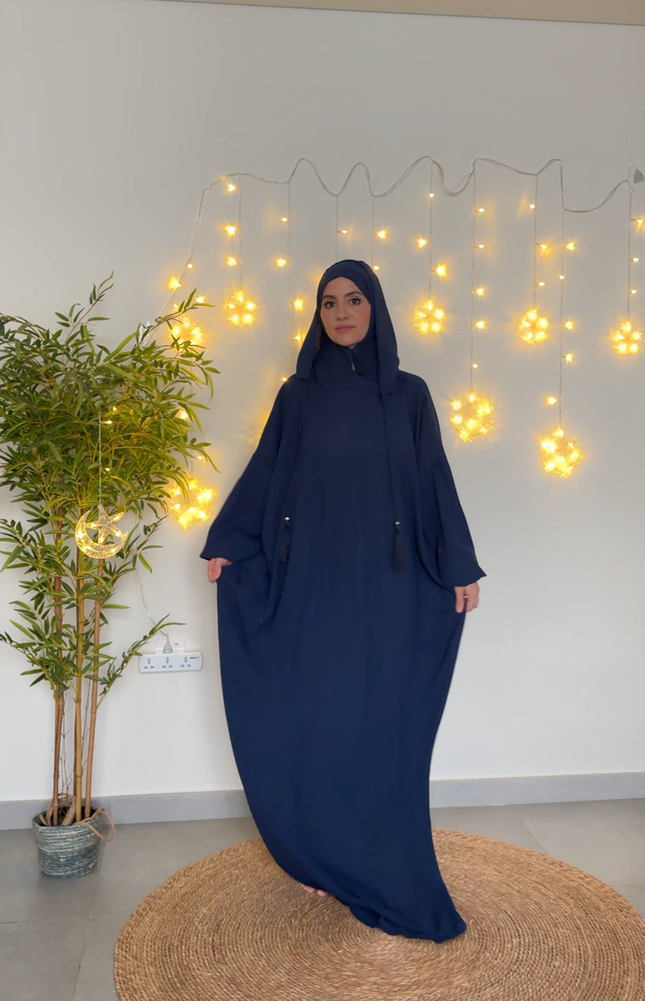 Navy burqa with no dots