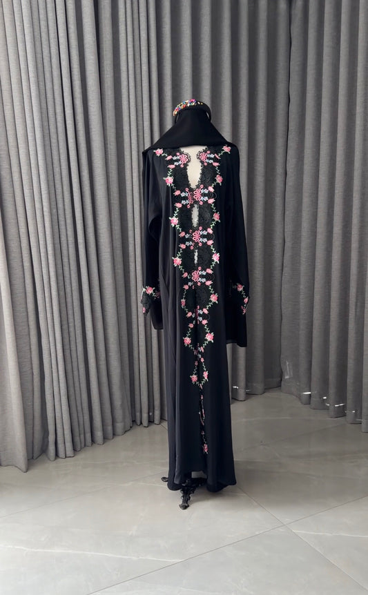 Black Lace Abayah