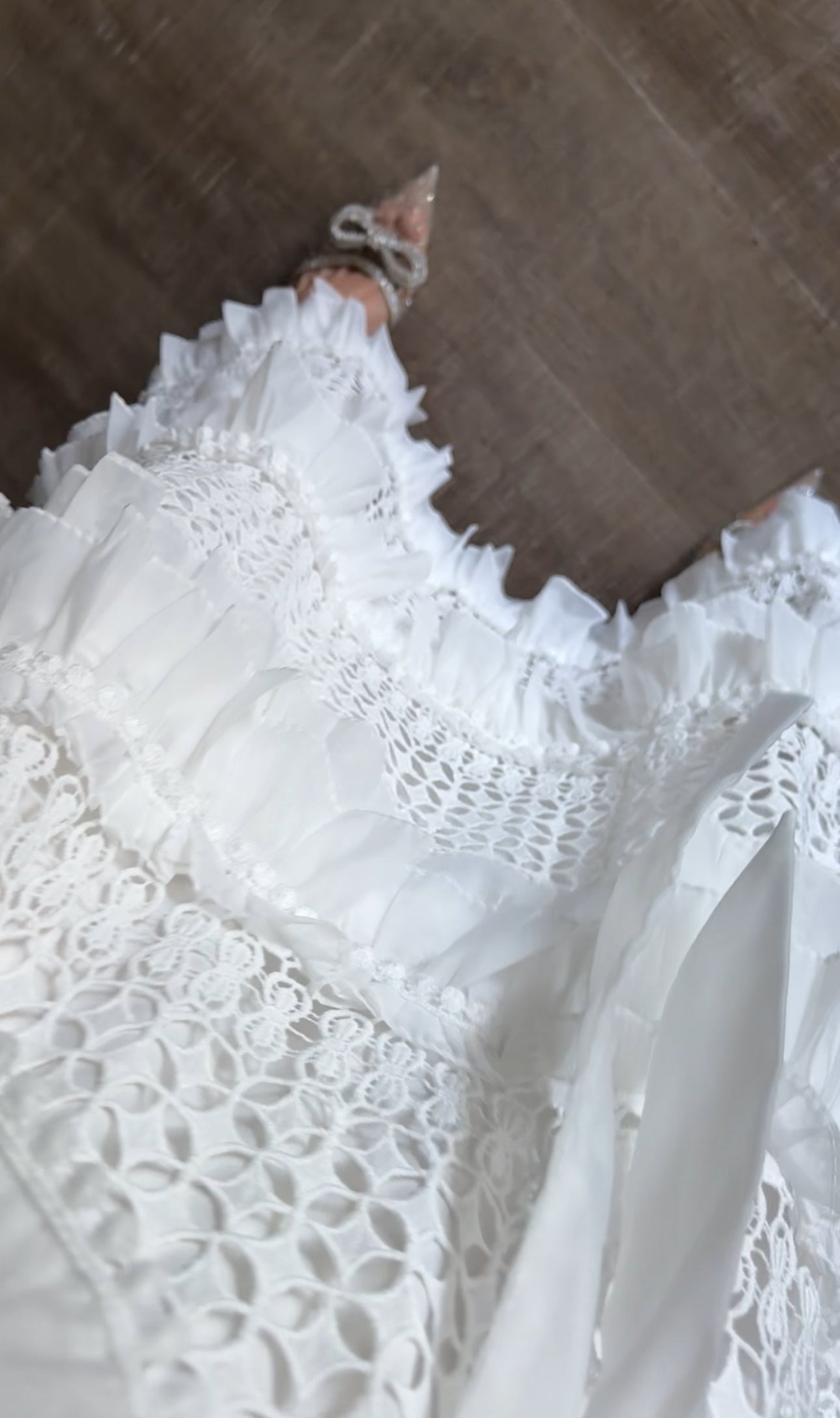 White lace dress