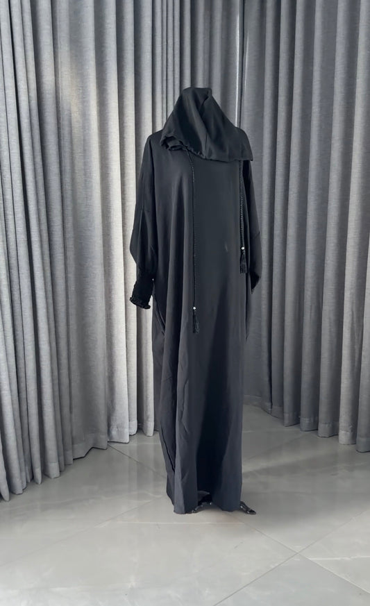 Black burqa without dots