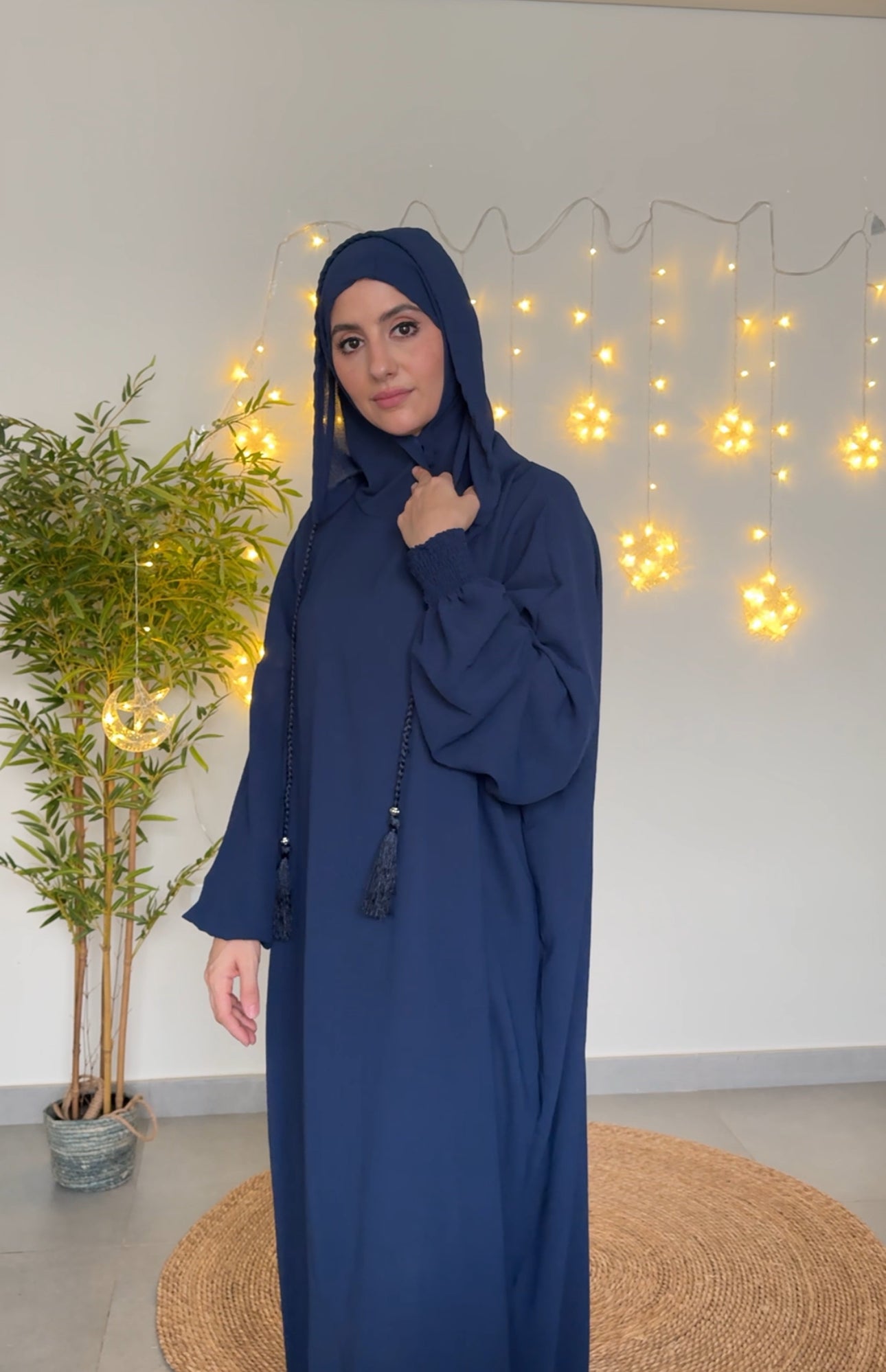 Navy burqa with no dots