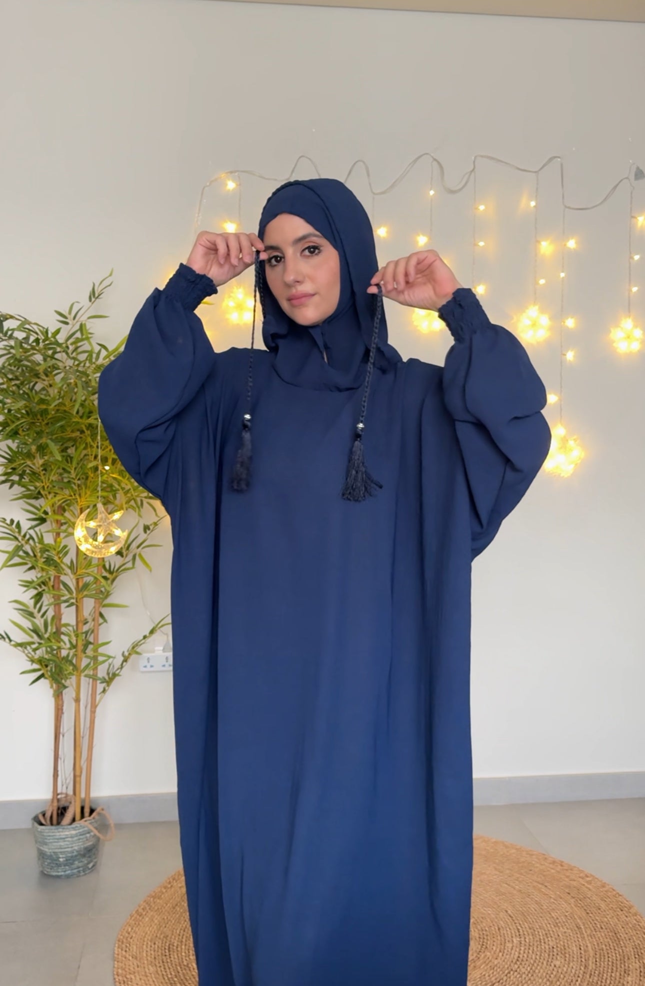 Navy burqa with no dots