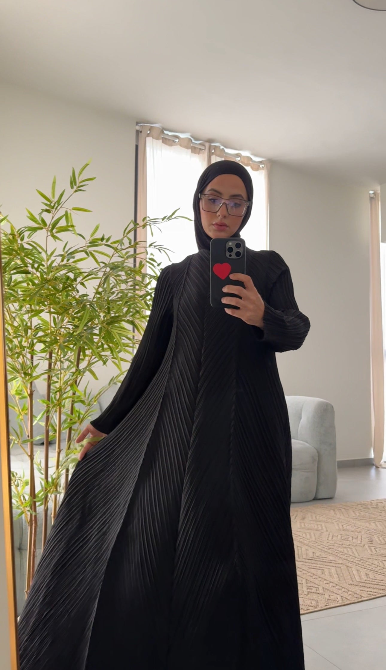 Black Pleated Dress