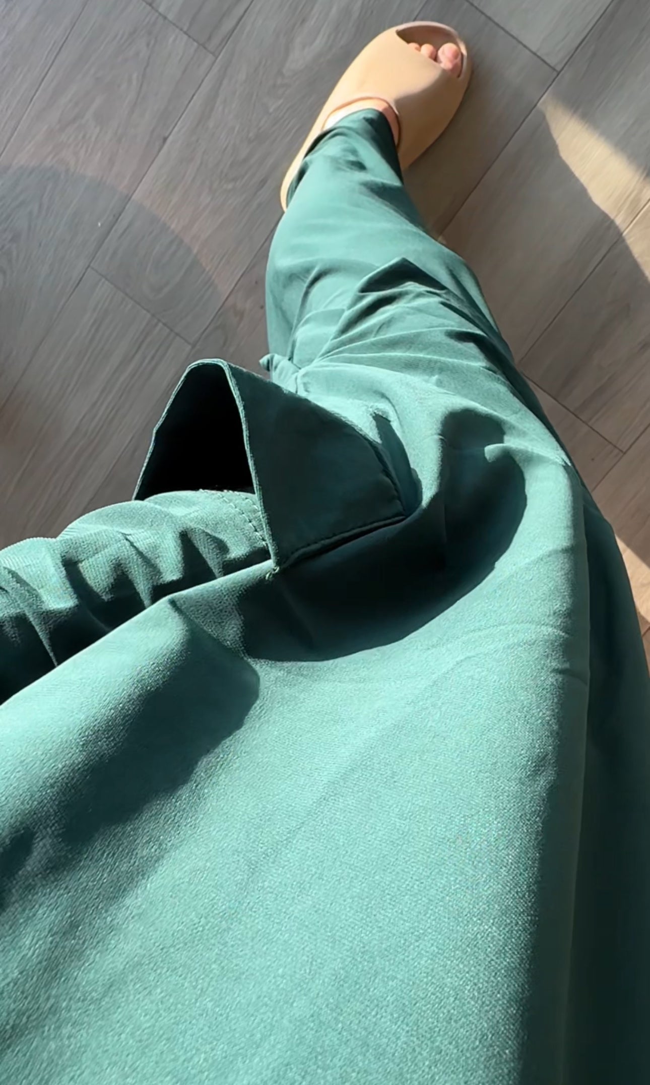 Green pocket stretch fabric set