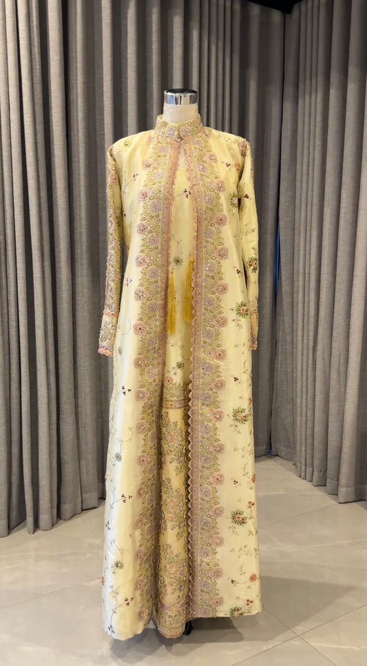 Floral beaded dress with inner