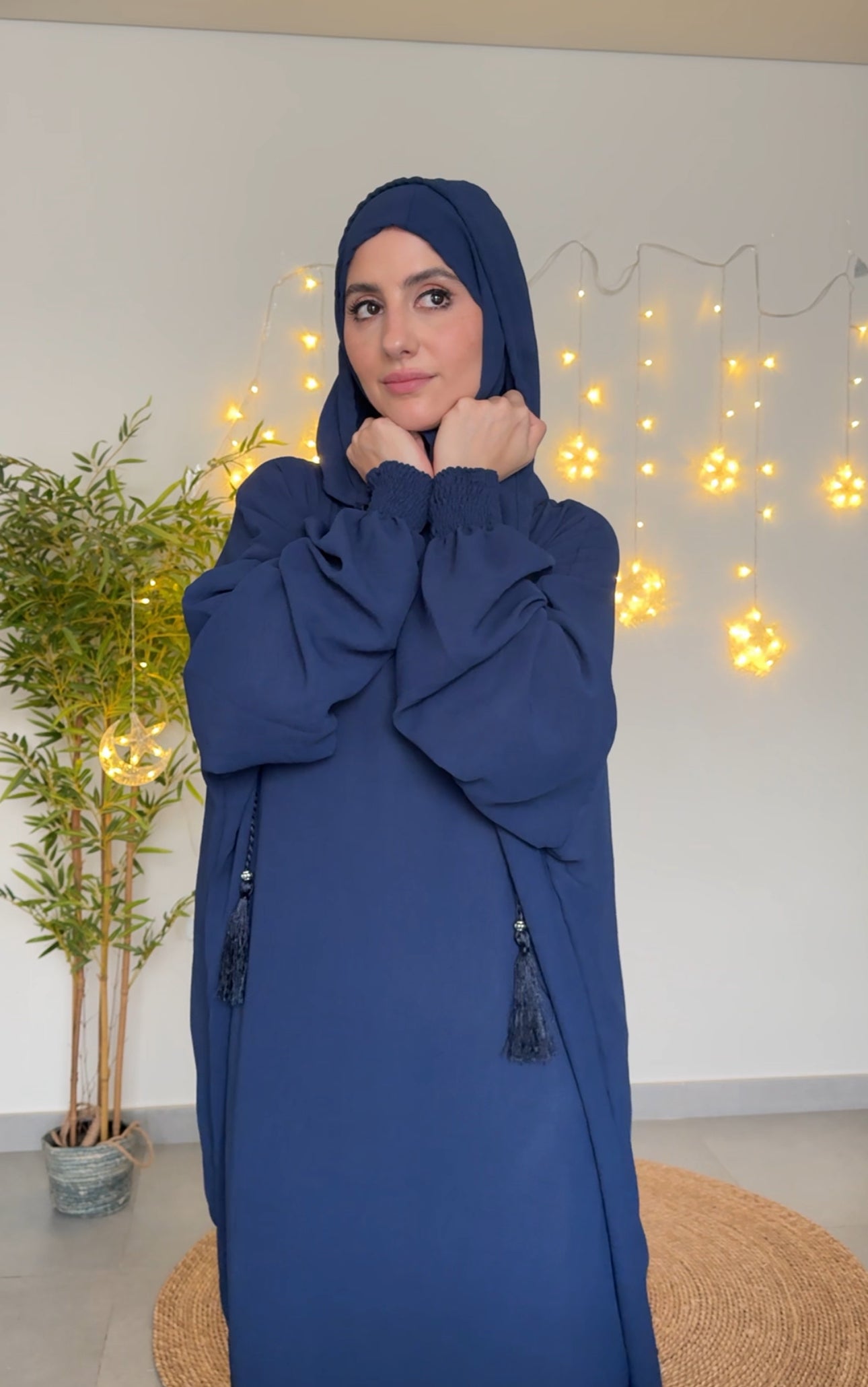 Navy burqa with no dots