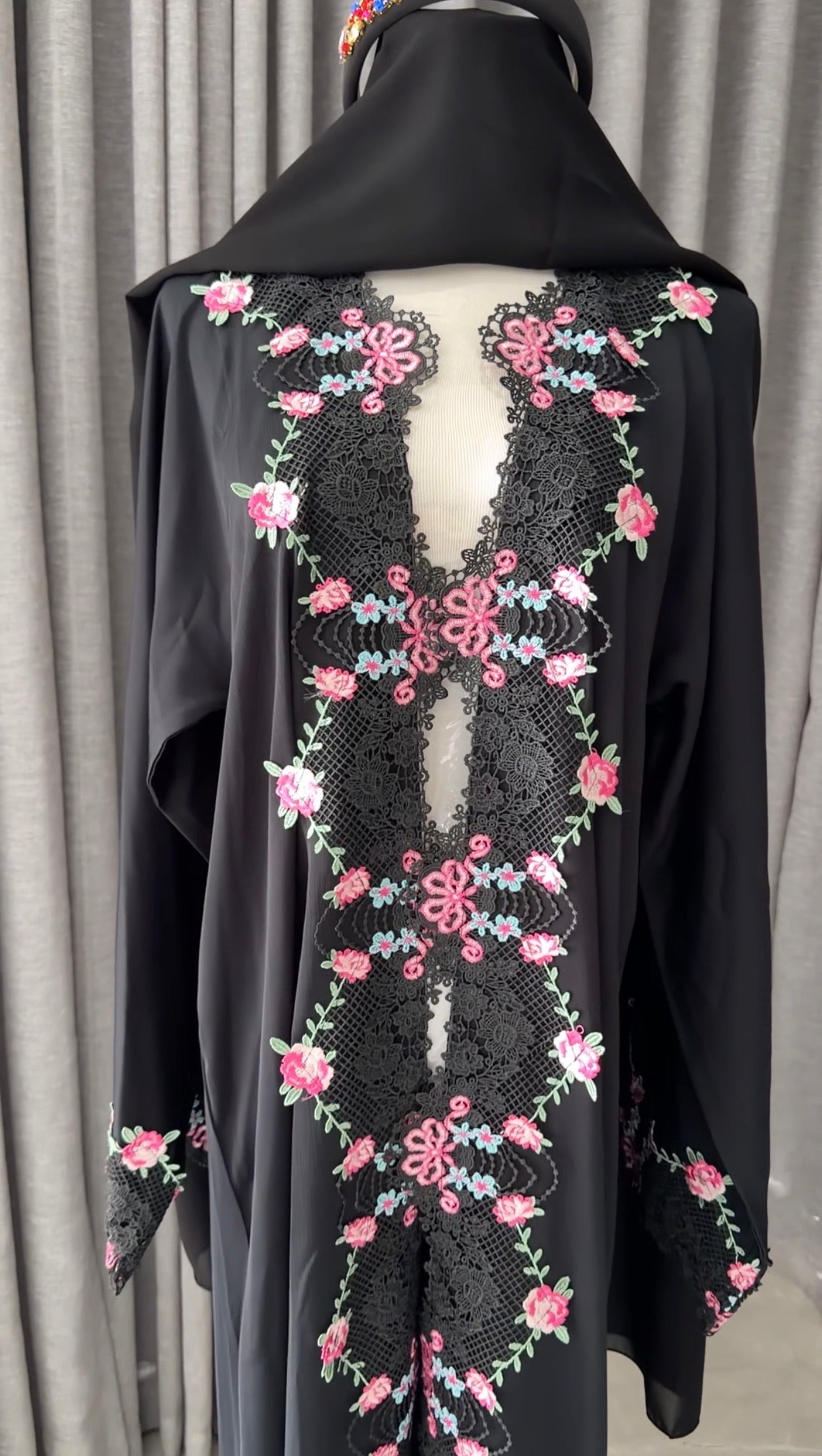 Black Lace Abayah