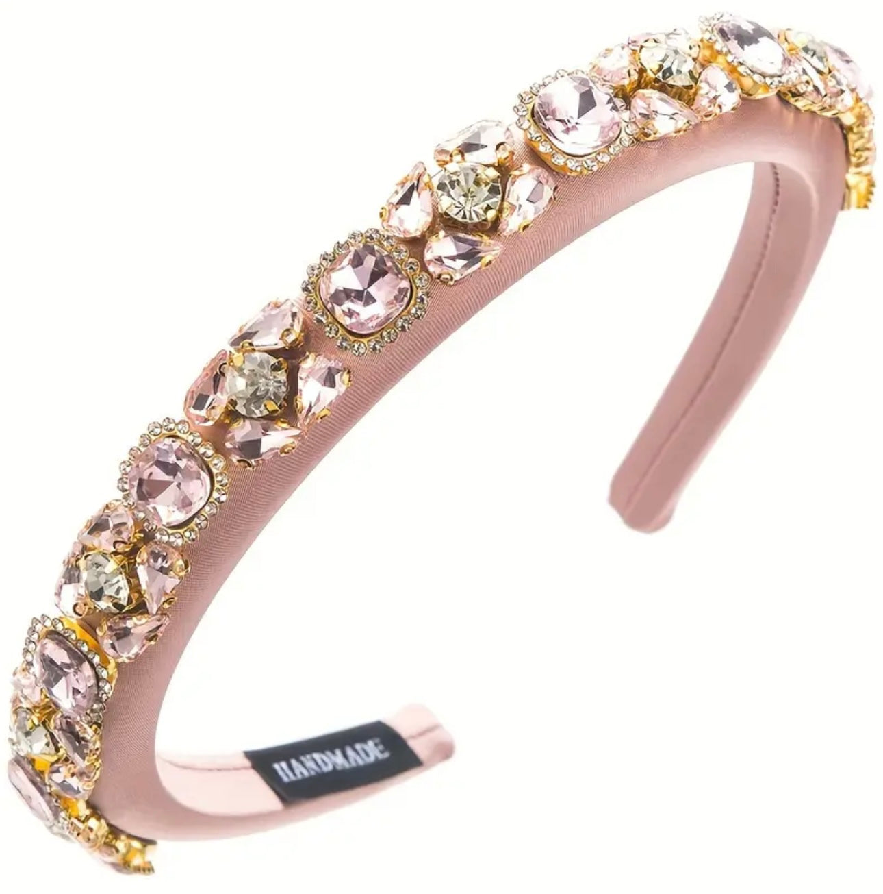 Light Pink Beadwork Alice Band