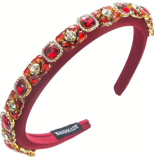 Red ♥️ Beadwork Alice Band